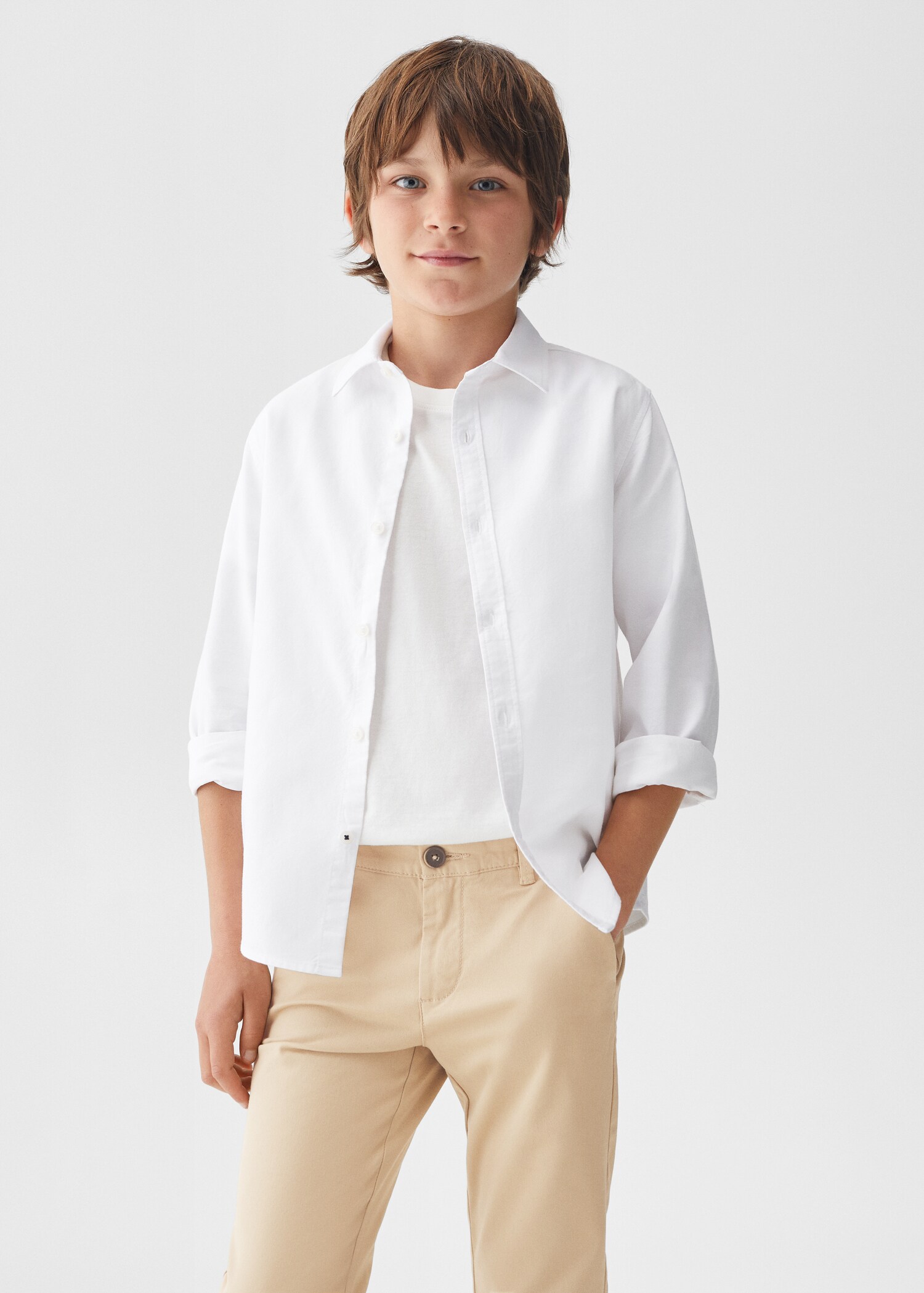 Cotton chinos - Medium plane