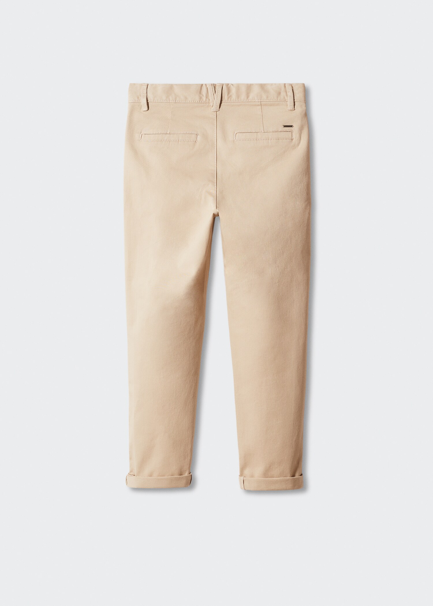 Cotton chinos - Reverse of the article