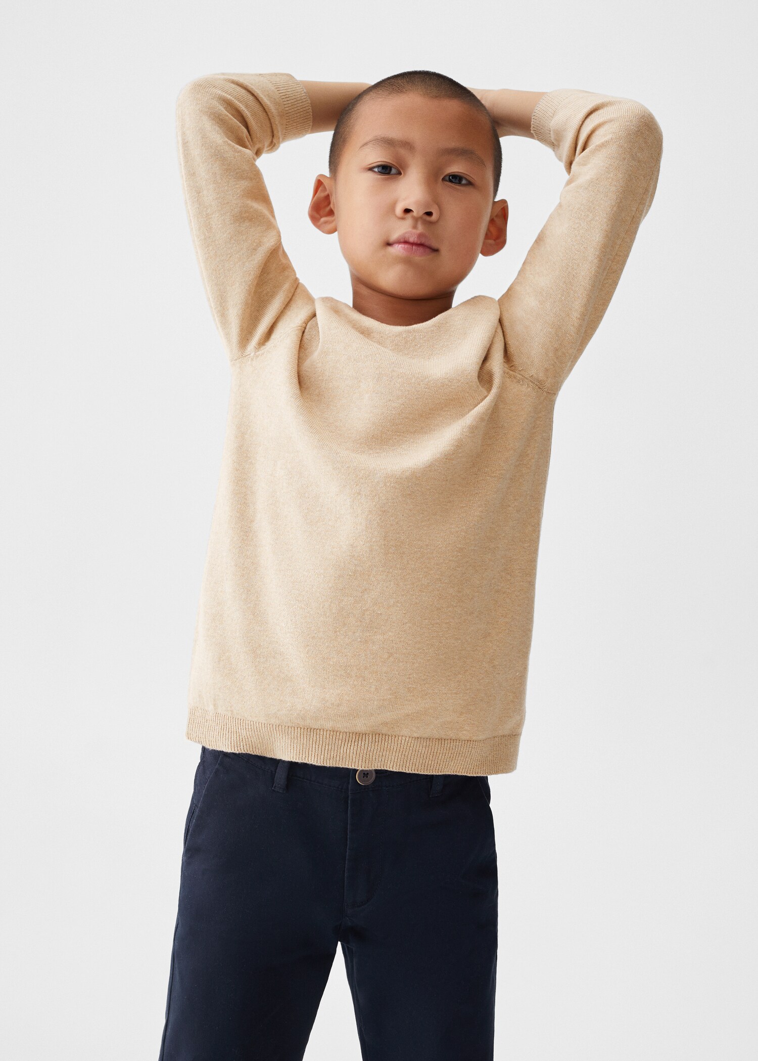 Cotton chinos - Medium plane