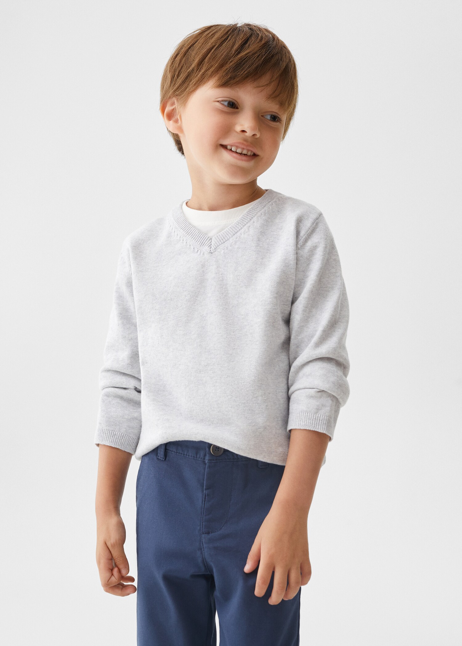 Cotton chinos - Medium plane