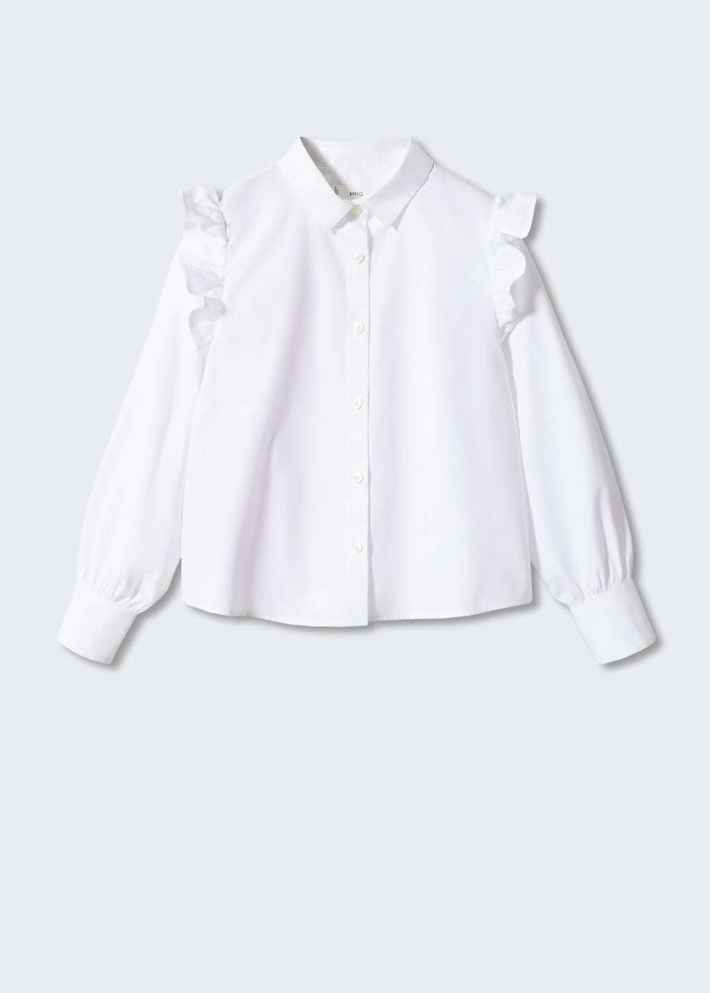 Gathered cotton blouse - Girls | MANGO OUTLET USA