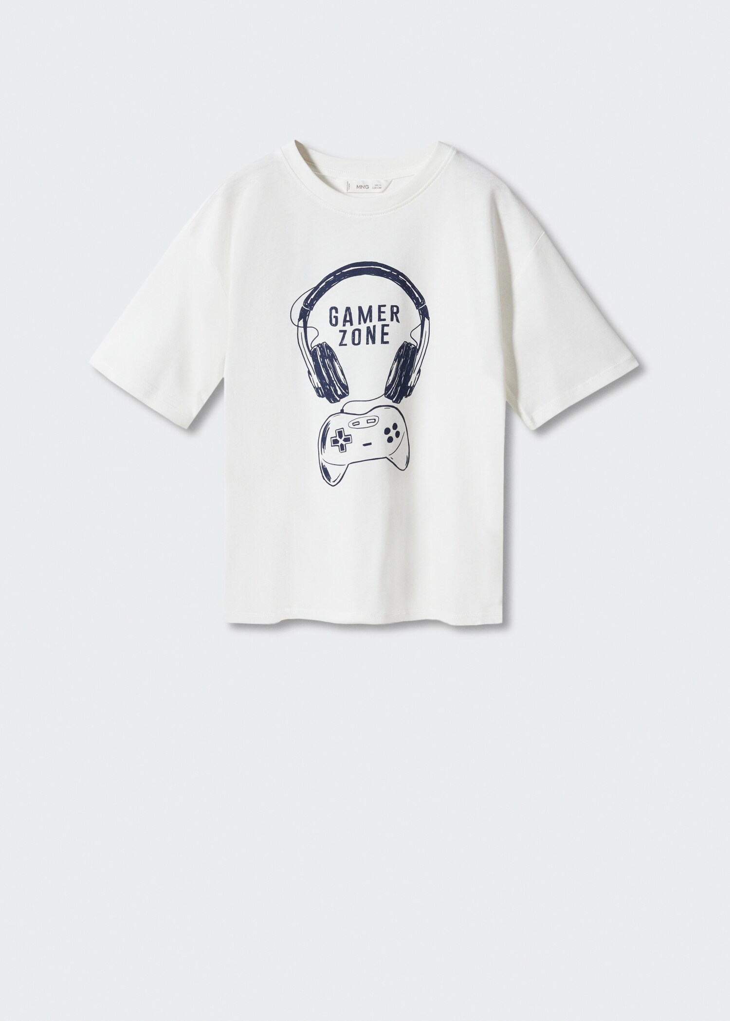 Baumwoll-T-Shirt mit Motiv - Artikel ohne Model