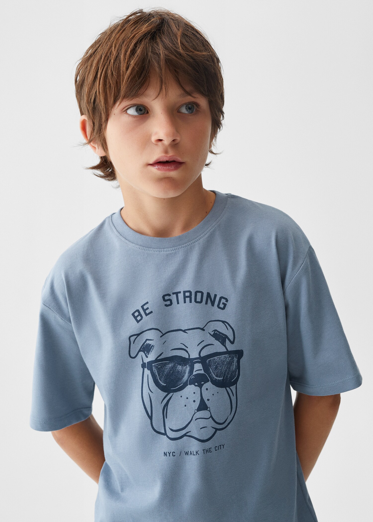 Baumwoll-T-Shirt mit Motiv - Detail des Artikels 1