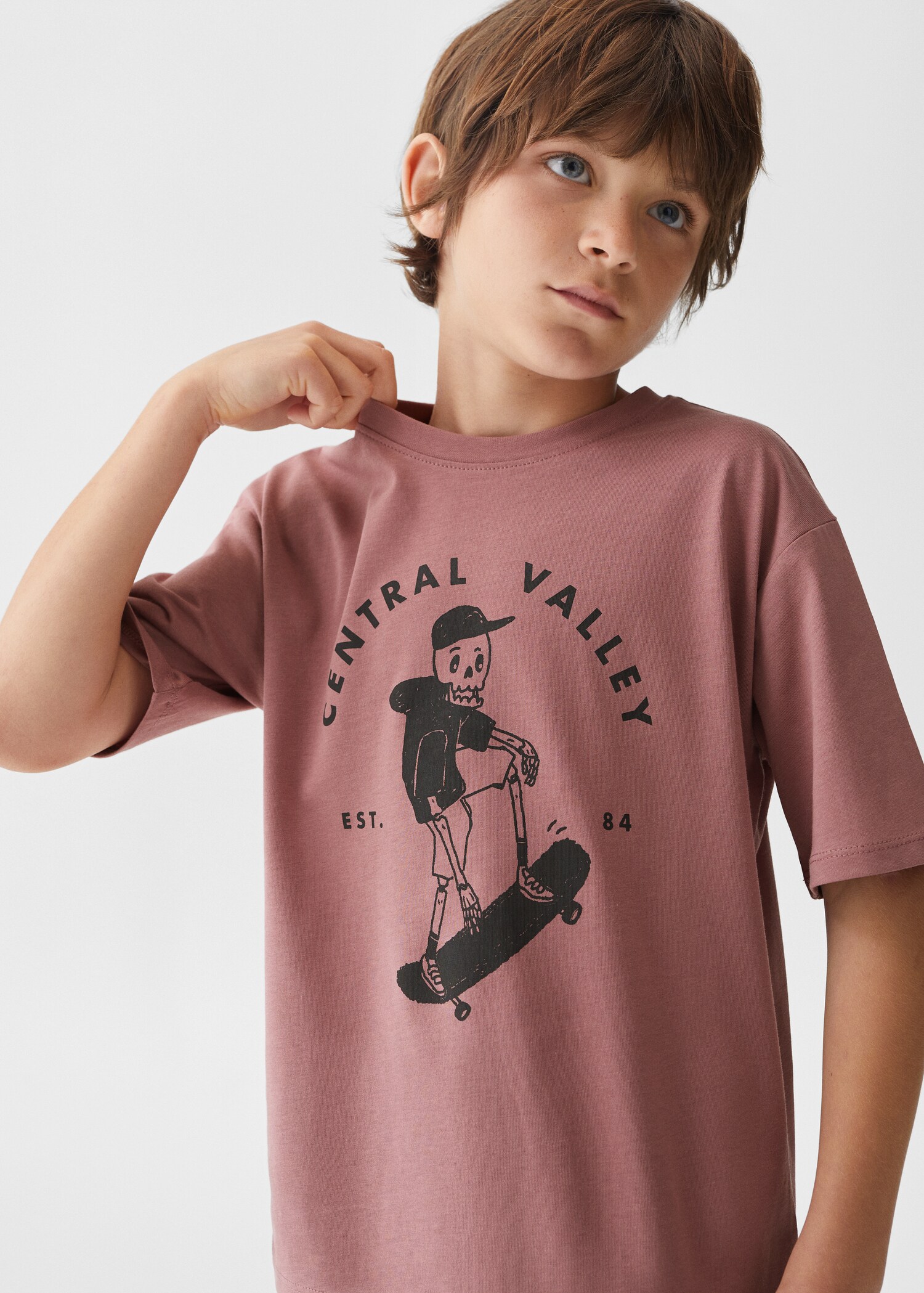 Baumwoll-T-Shirt mit Motiv - Detail des Artikels 1