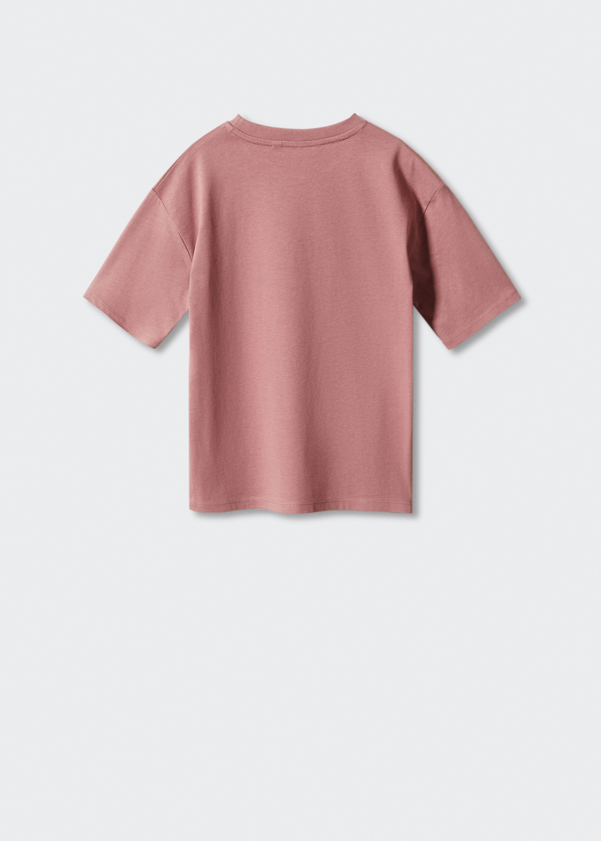 Cotton printed T-shirt - Reverse of the article, Cherry. Ref: 57001043-00.