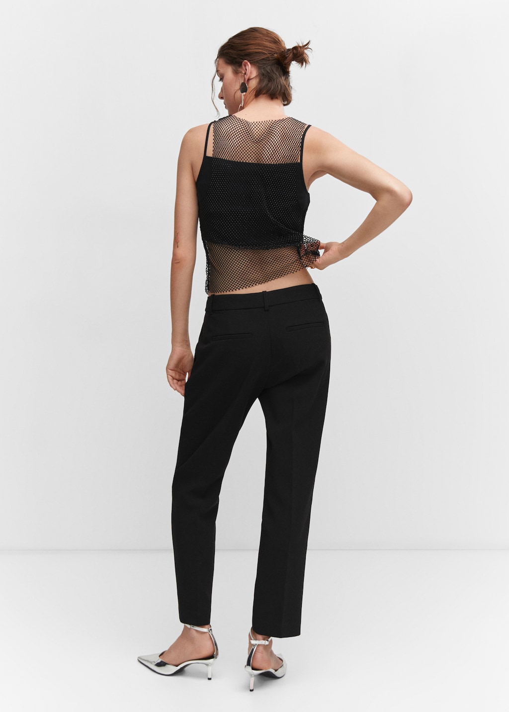Rhinestone mesh top | Genny