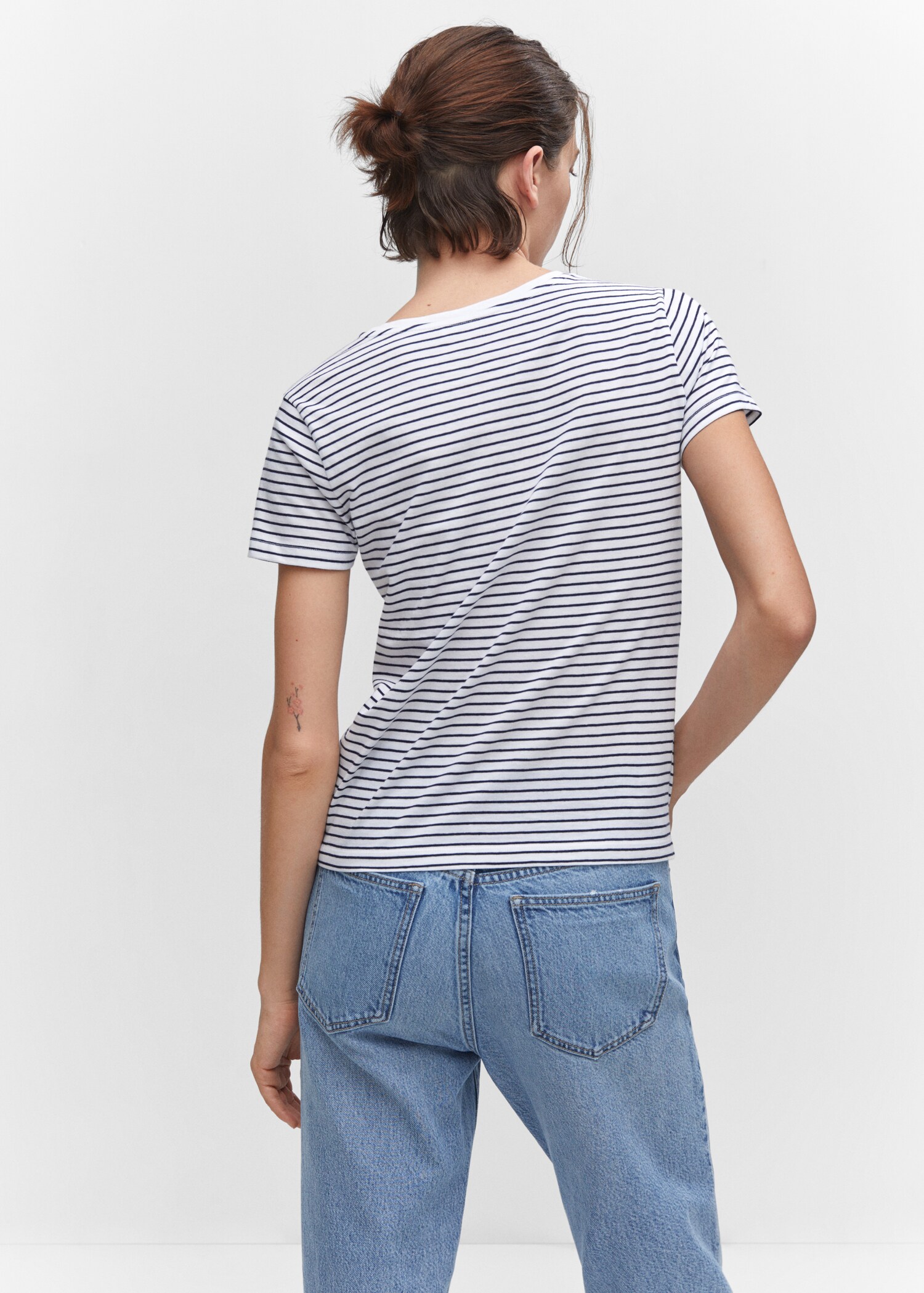 Camiseta rayas logo - Reverso del artículo