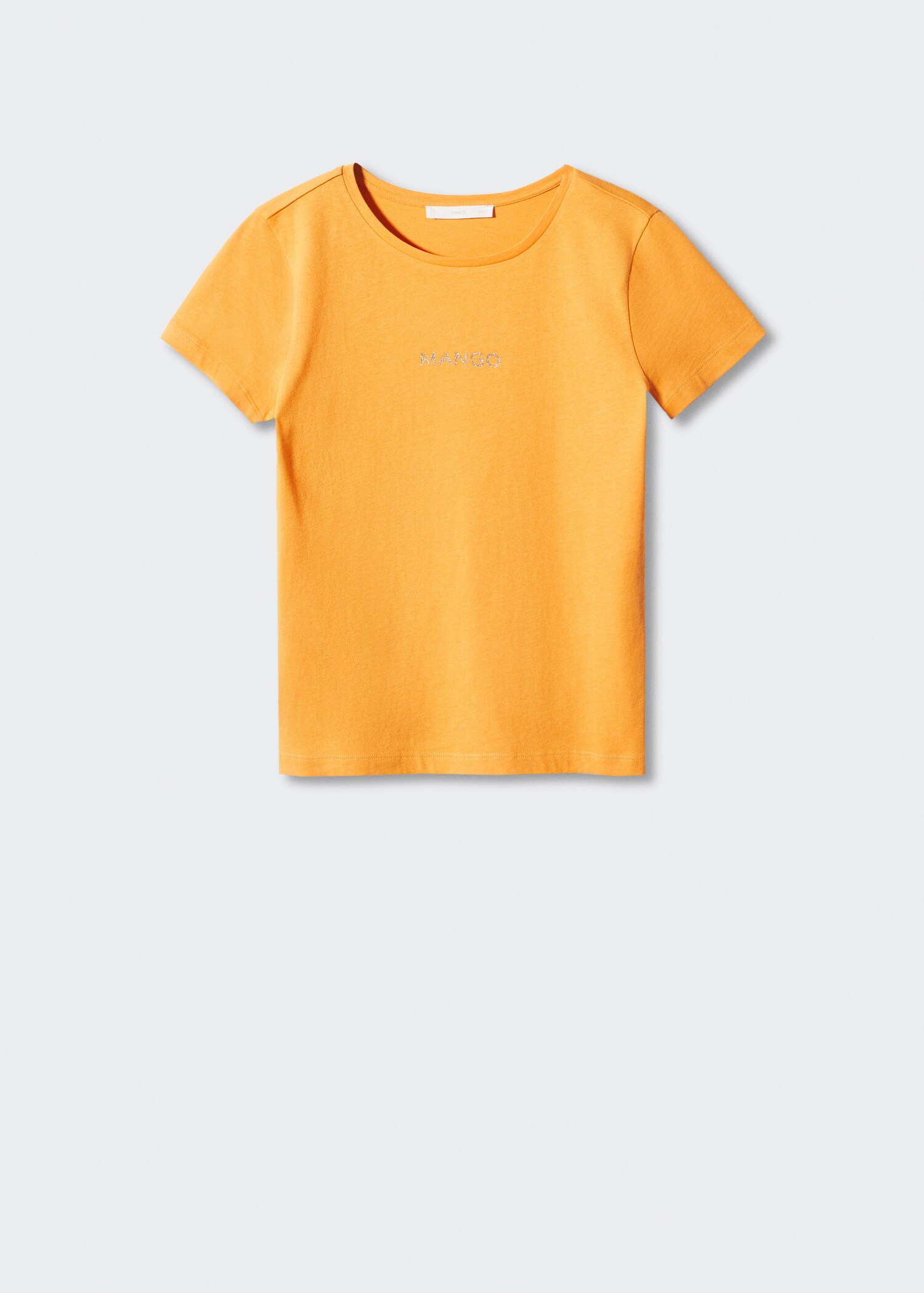T-shirt met metallic logo - Artikel zonder model