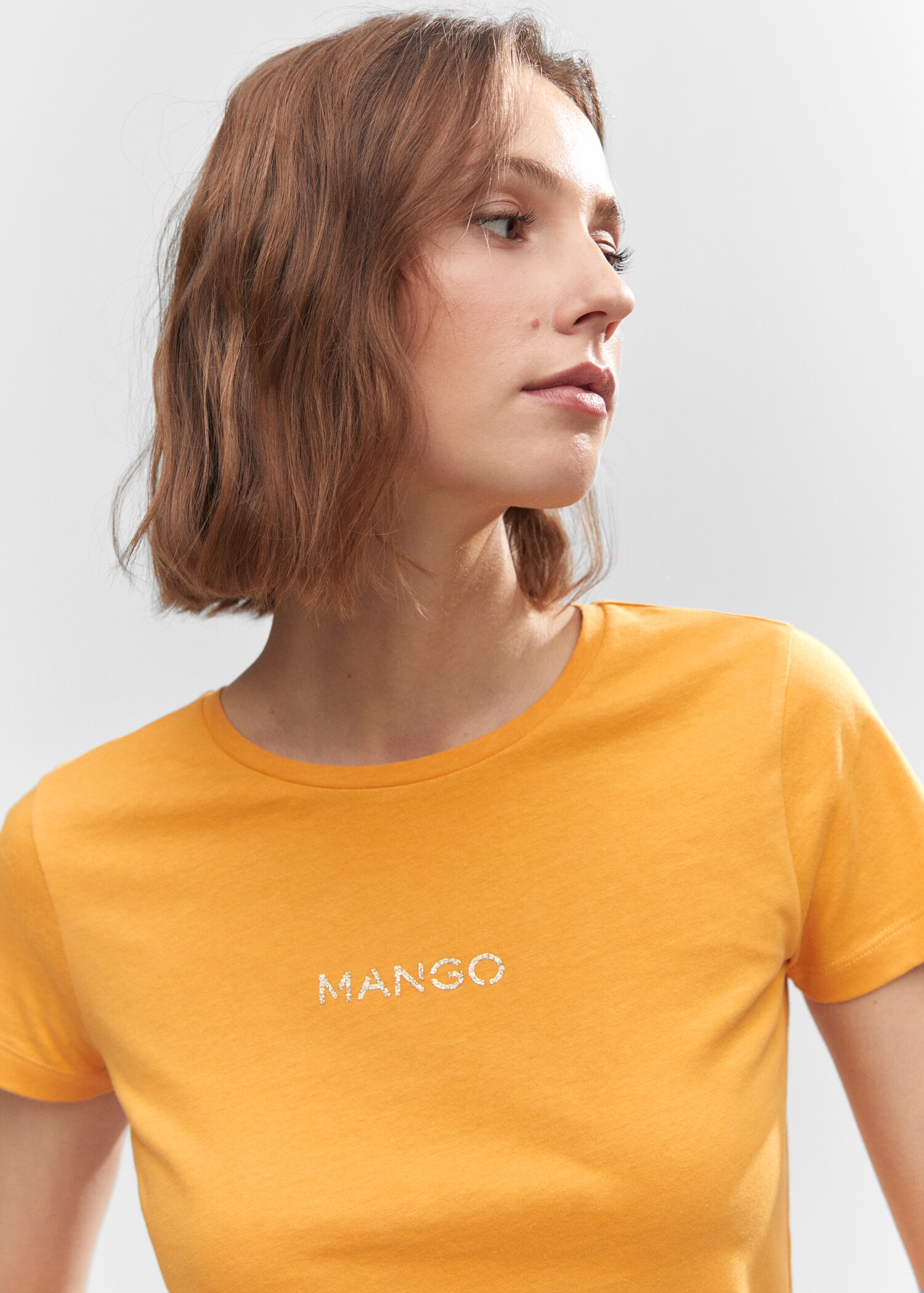 T-shirt met metallic logo - Detail van het artikel 1