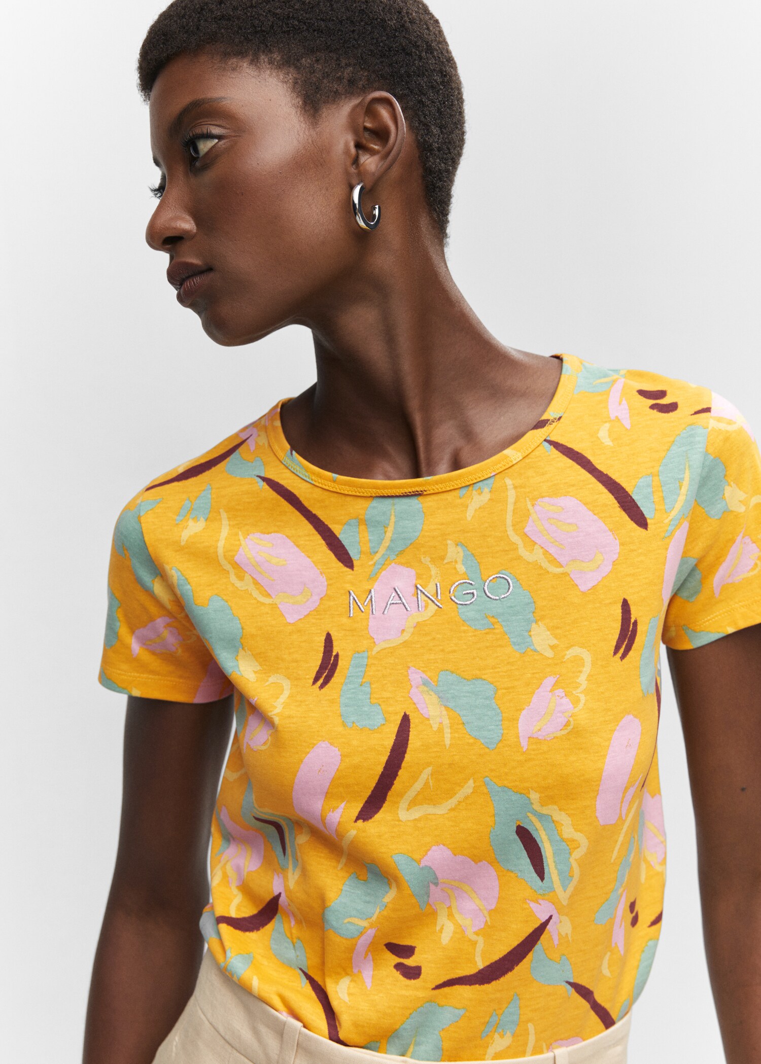 Embroidered logo print t-shirt - Details of the article 1