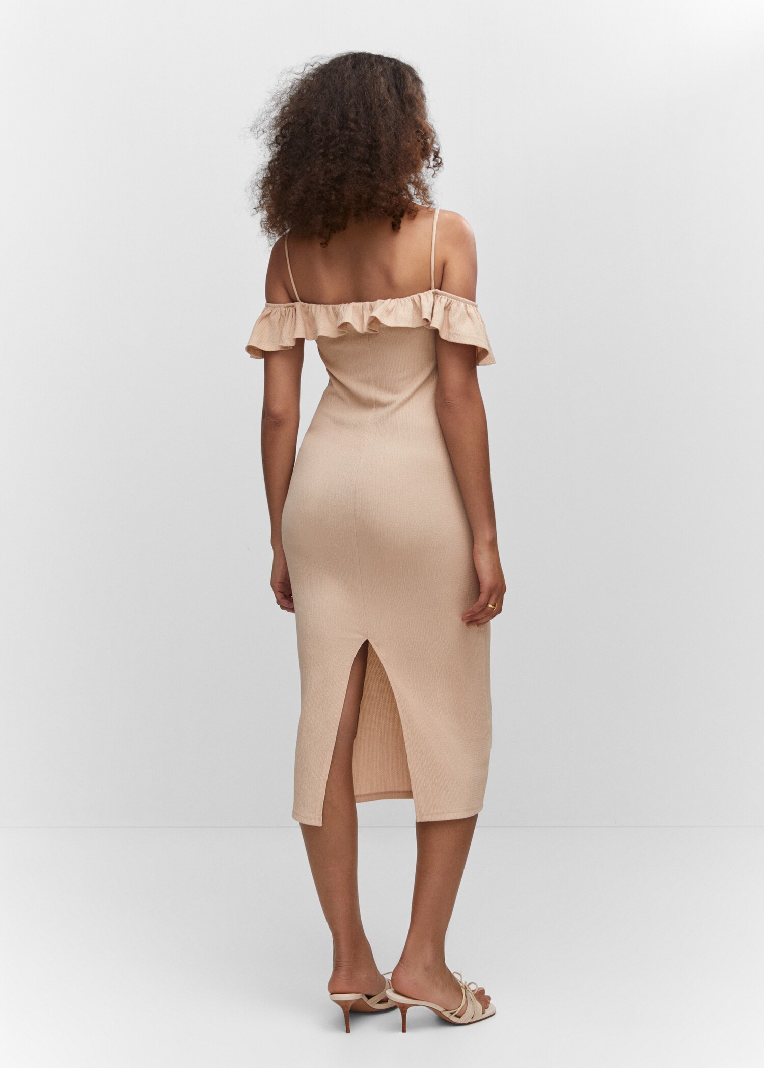 Vestido textura volante - Reverso del artículo