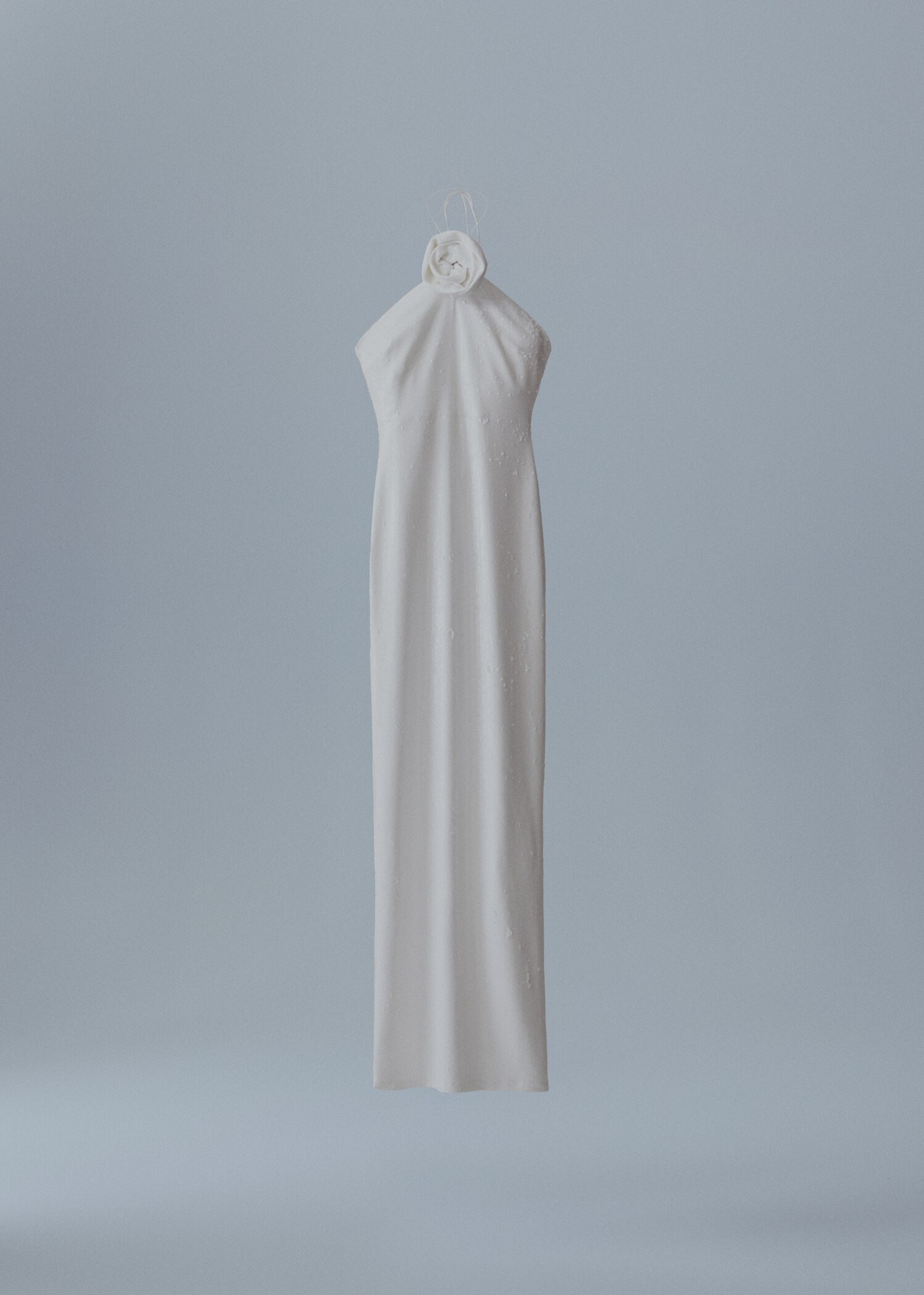 Sequined maxi flower dress - Article without model