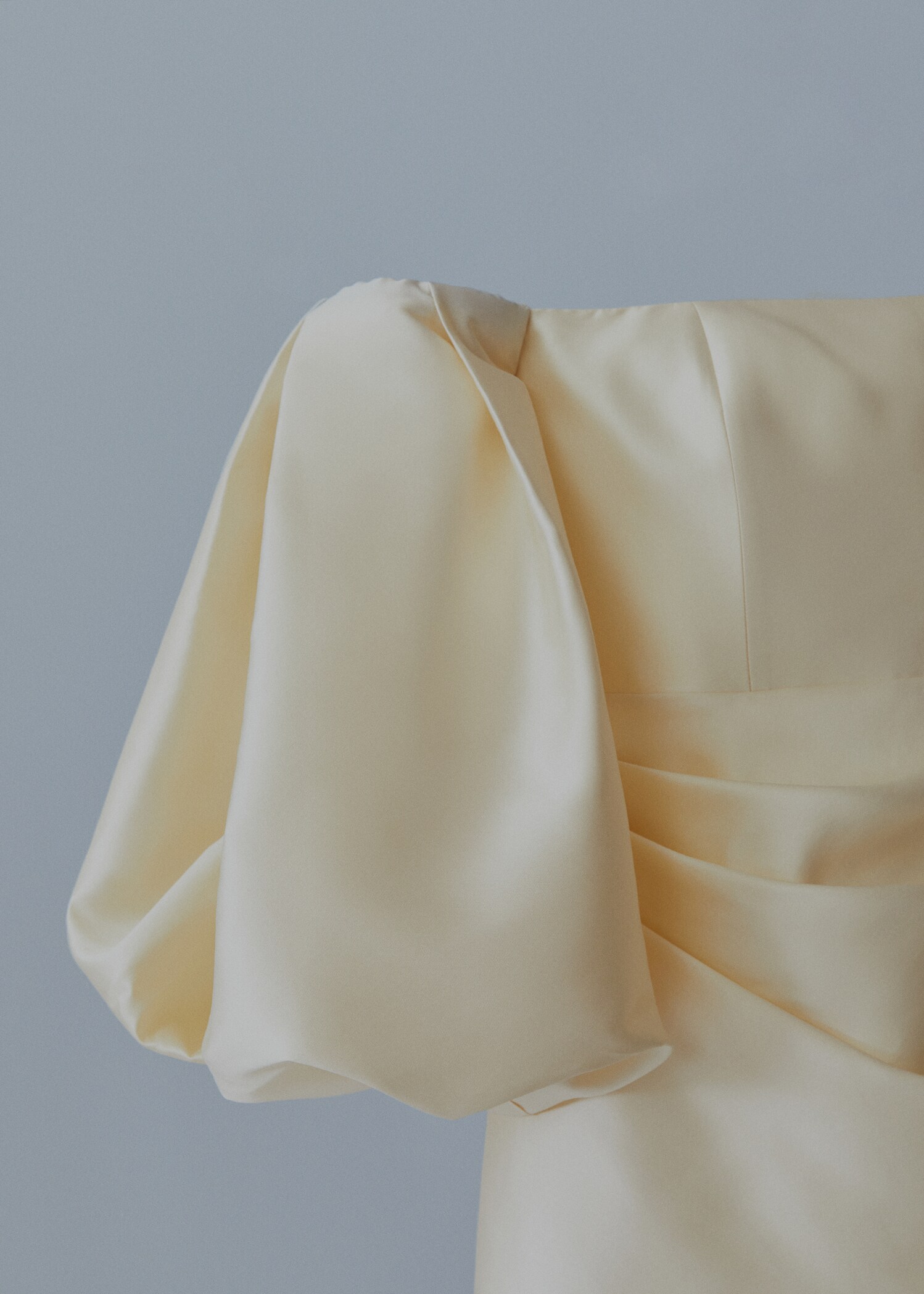 Vestido raso mangas volumen - Detalle del artículo 8