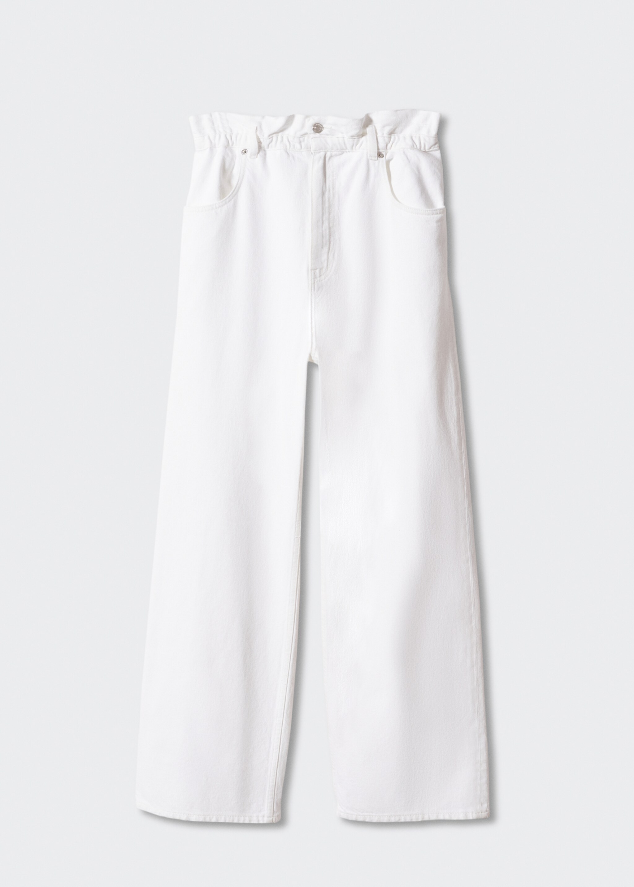 Jeans slouchy cintura elastica - Artículo sin modelo, Blanco. Ref: 57001100-00.