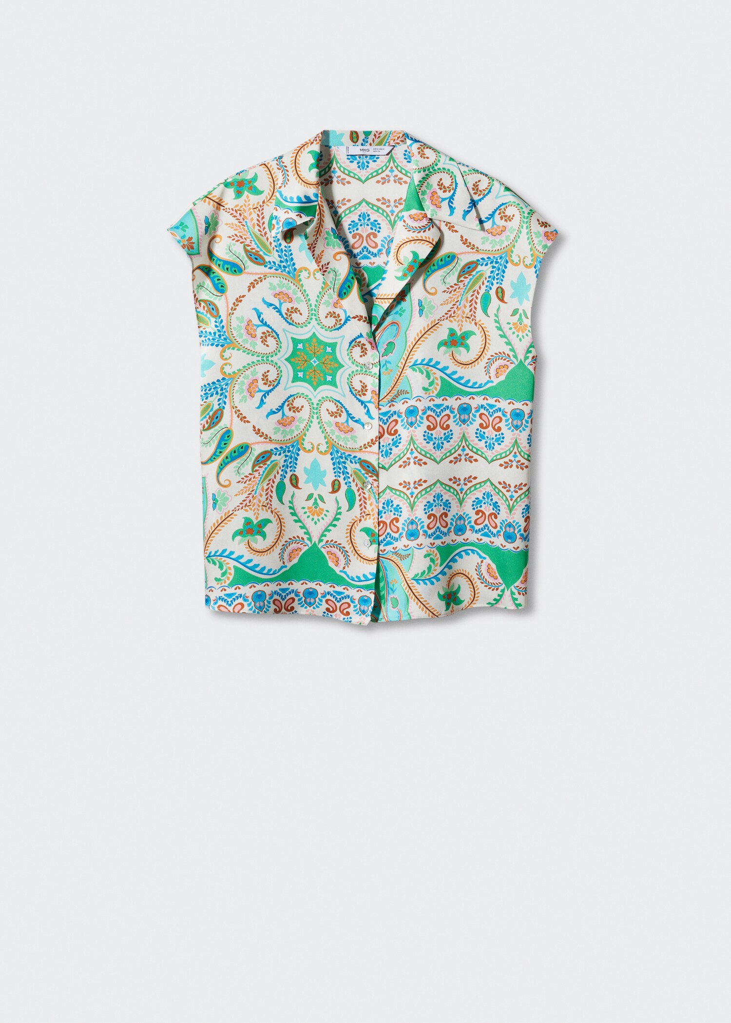 Satin print shirt - Article without model