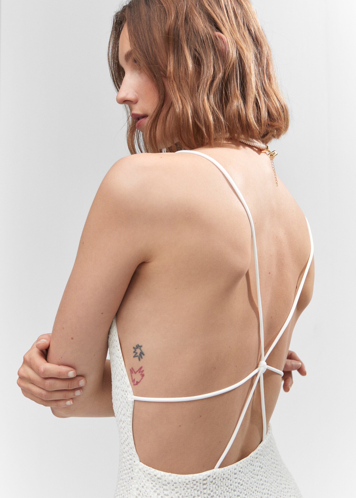 Robe texture dos croisé - Détail de l'article 1