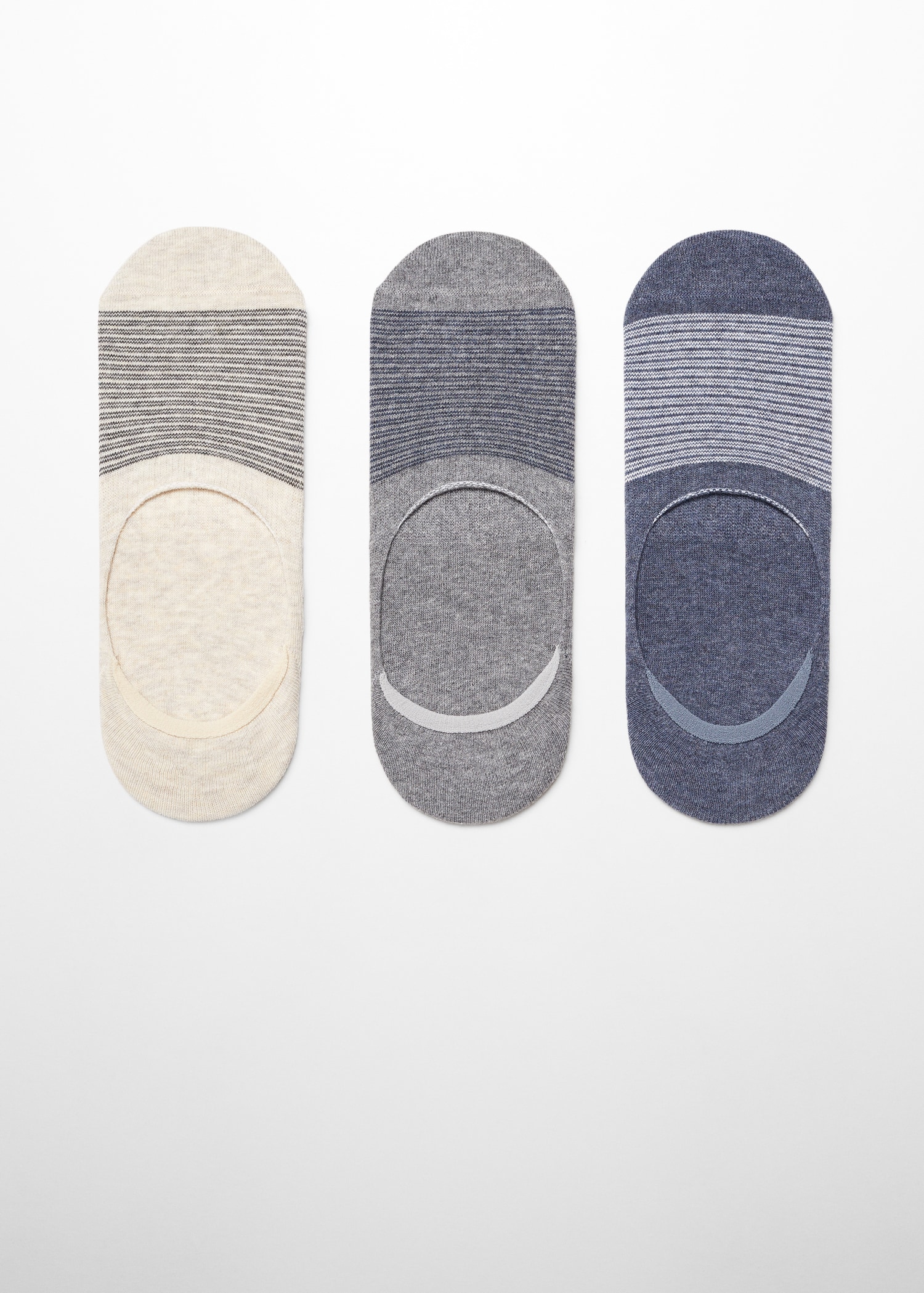 Lot 3 paires de chaussettes motif rayures - Article sans modèle