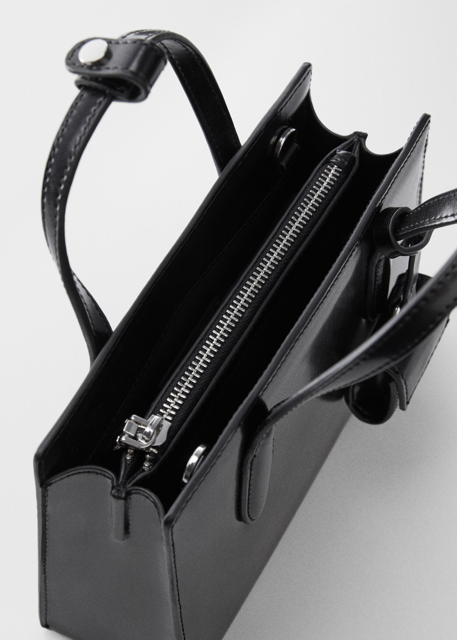 Saffiano-effekt liten shopper väska - Detaljer om artikeln 1