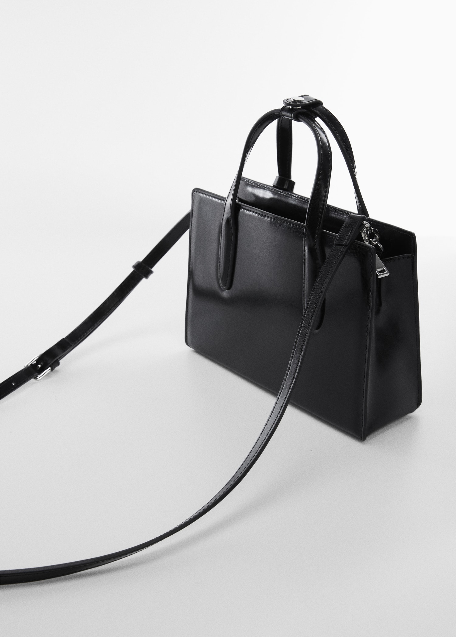 Saffiano-effect small shopper bag Women MANGO OUTLET Greece
