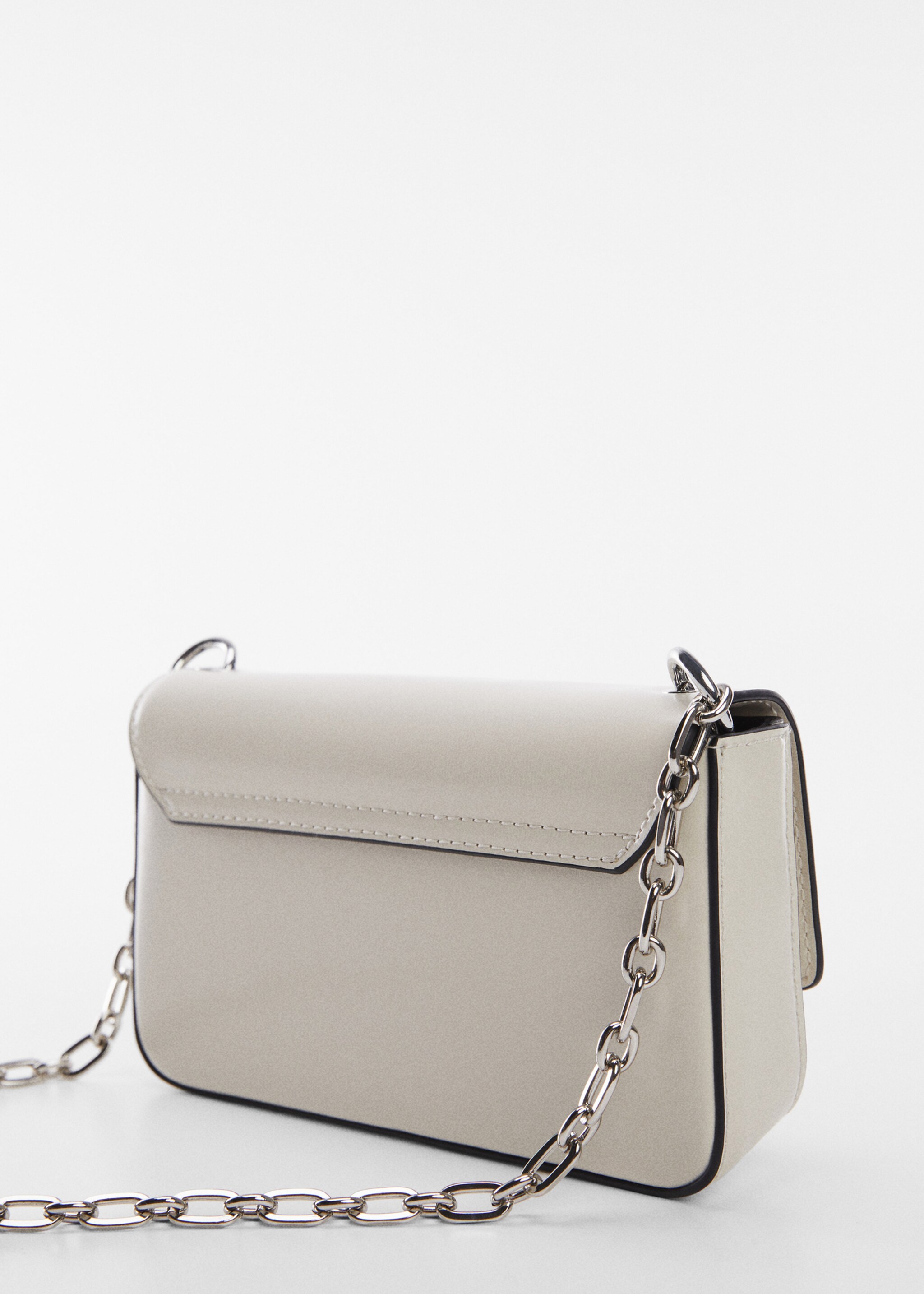 Sac à rabat chaîne - Détail de l'article 1, Blanc cassé. Ref: 57002516-00.