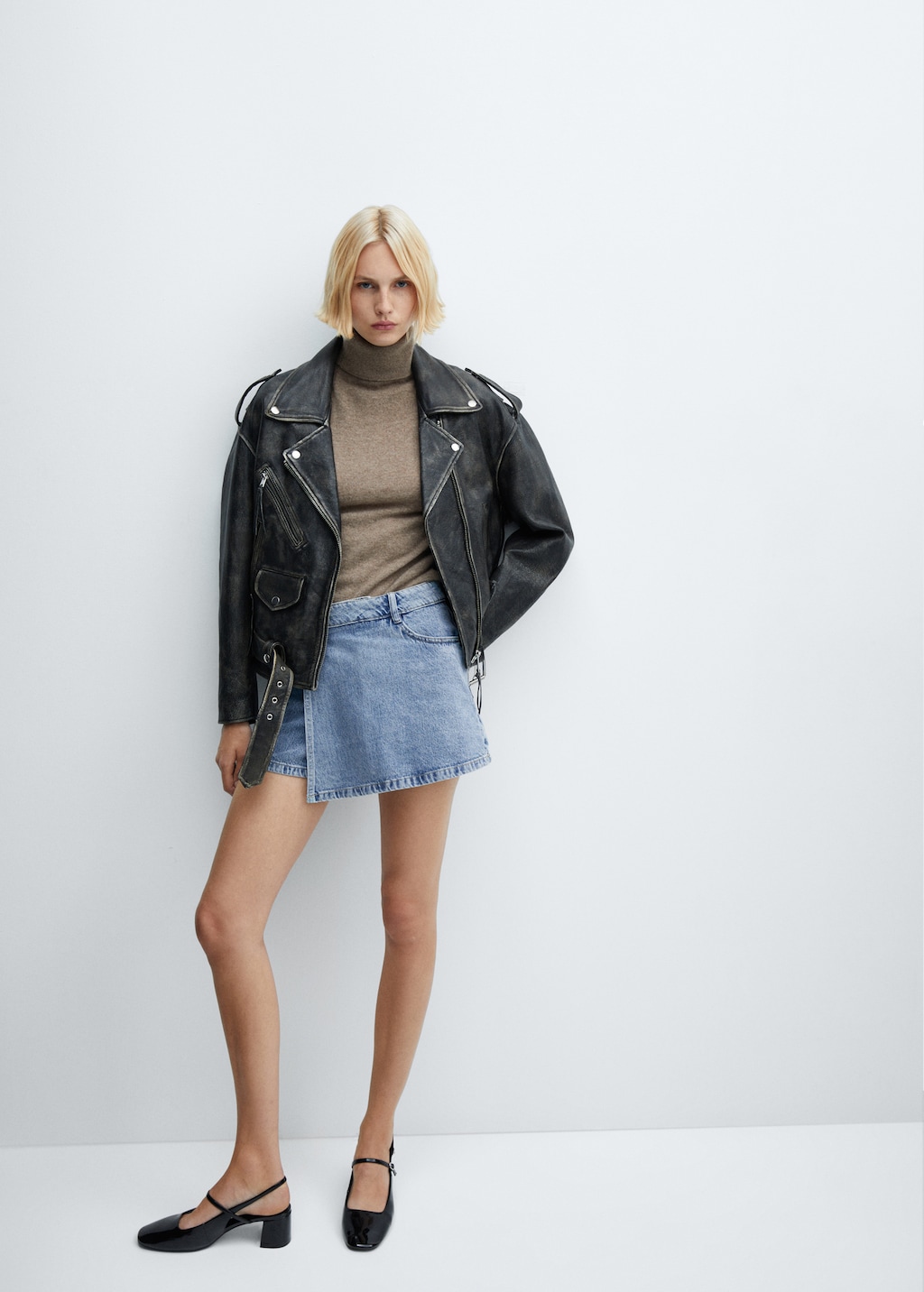 Short cuir femme mango best sale