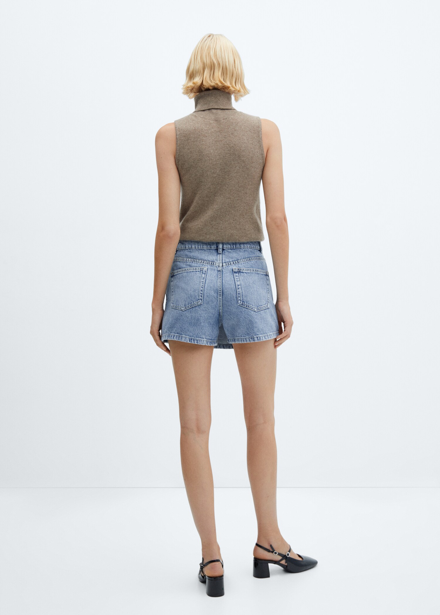 Jupe short en jean - Verso de l’article