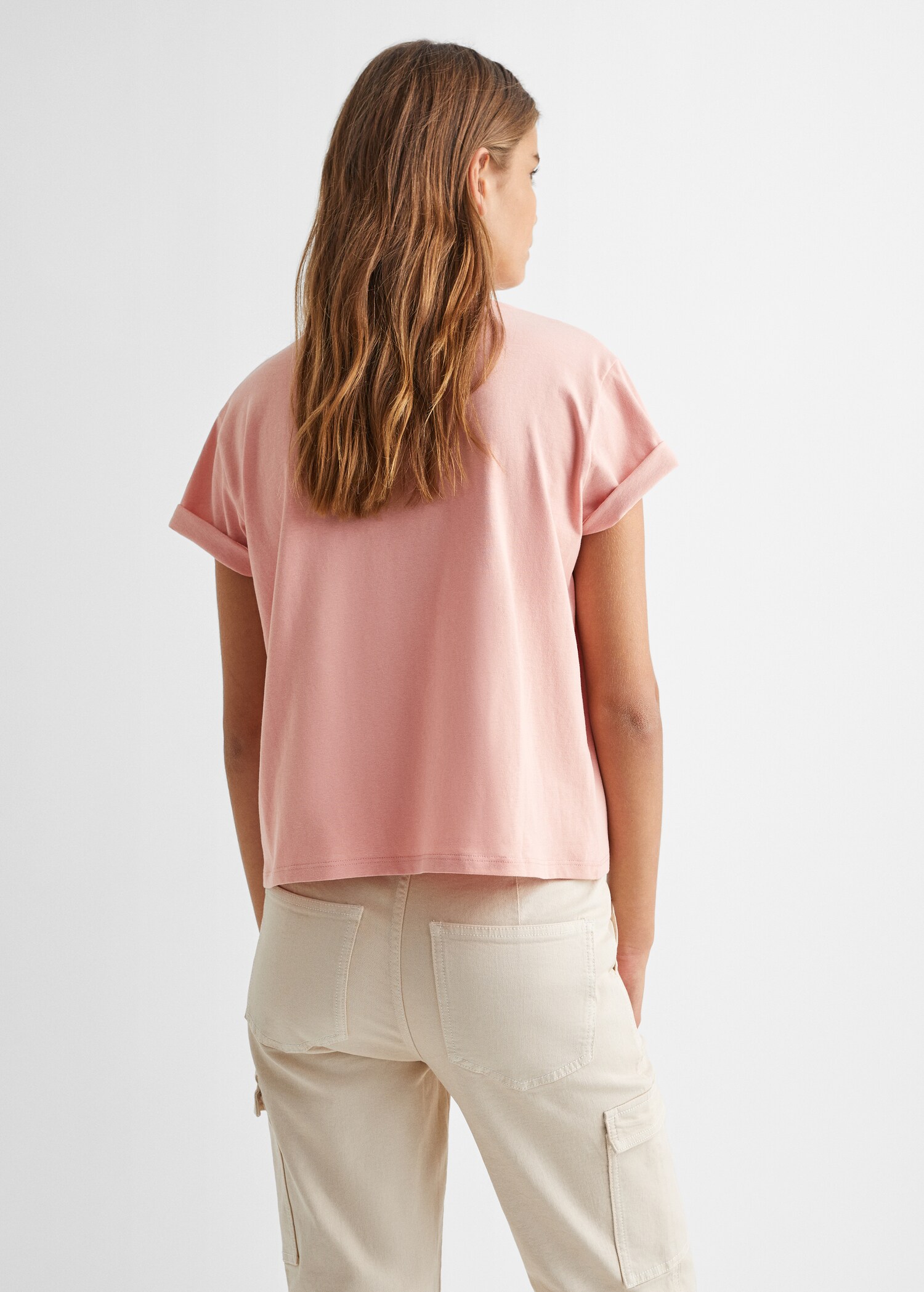 Katoenen T-shirt met print - Achterkant van het artikel
