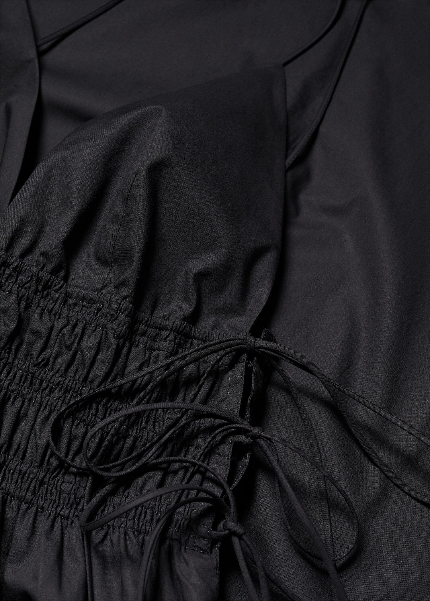 Cotton dress with side ties - Details of the article 8