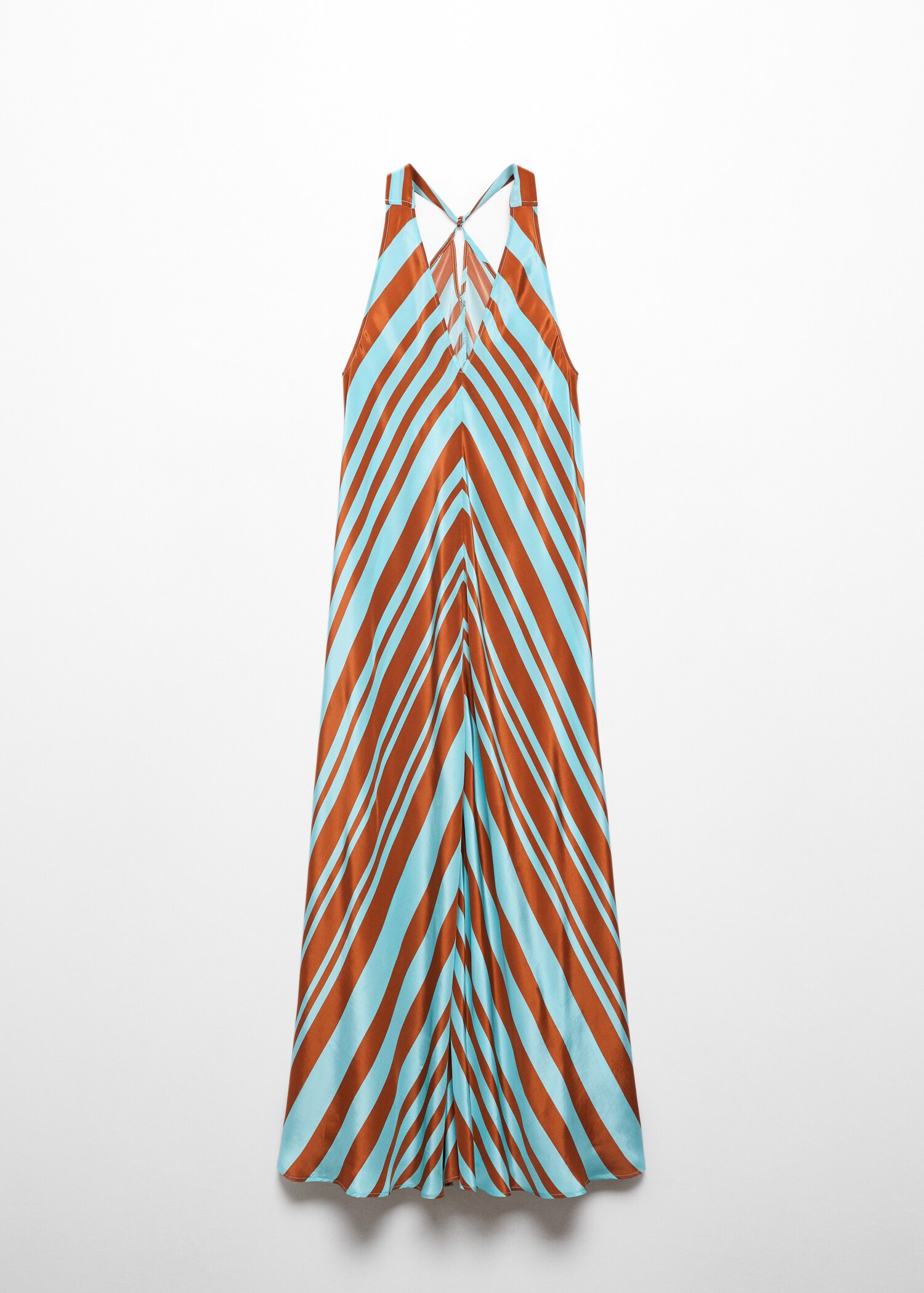 V-neck satin dress - Article without model
