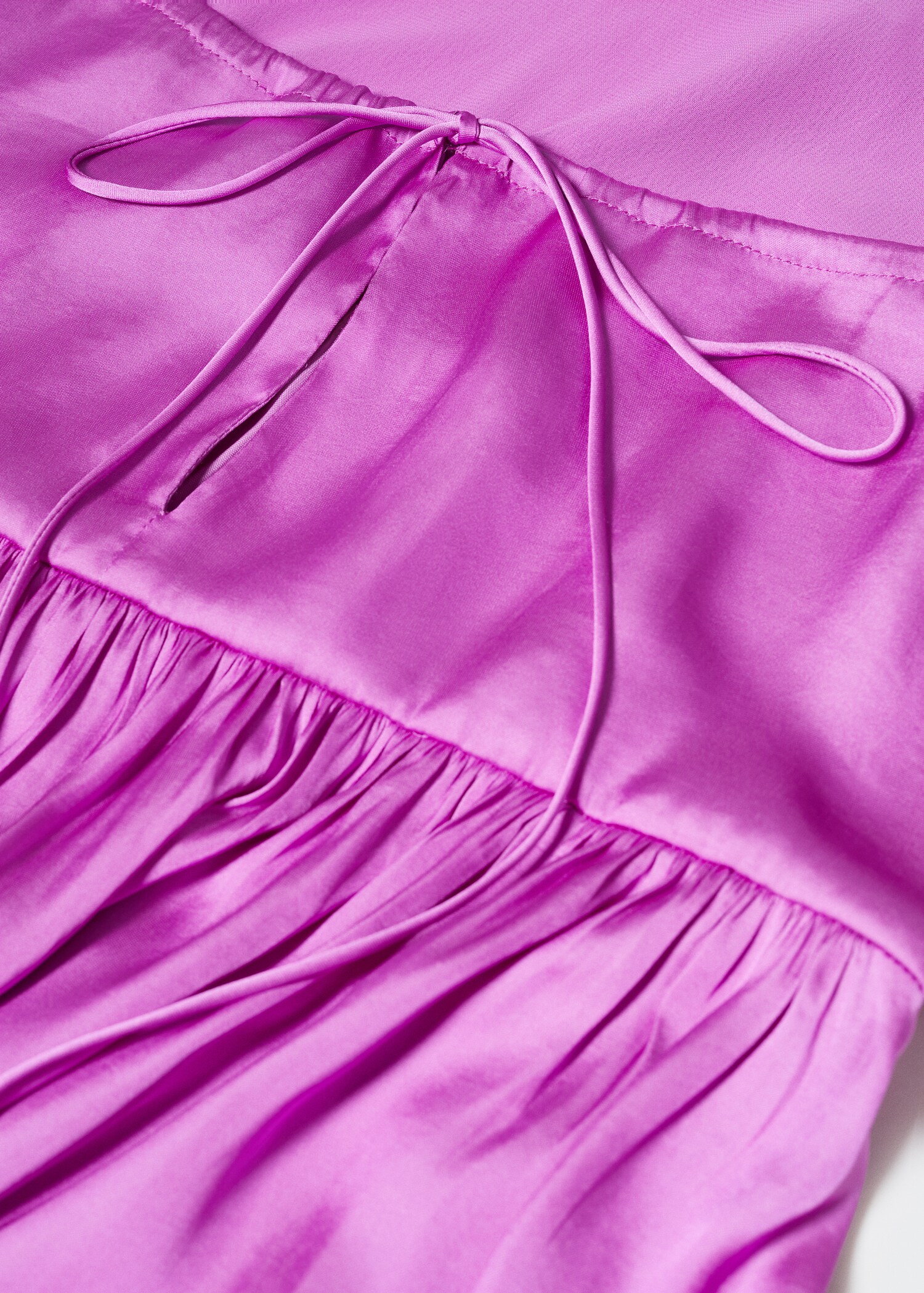Long satin dress - Details of the article 8