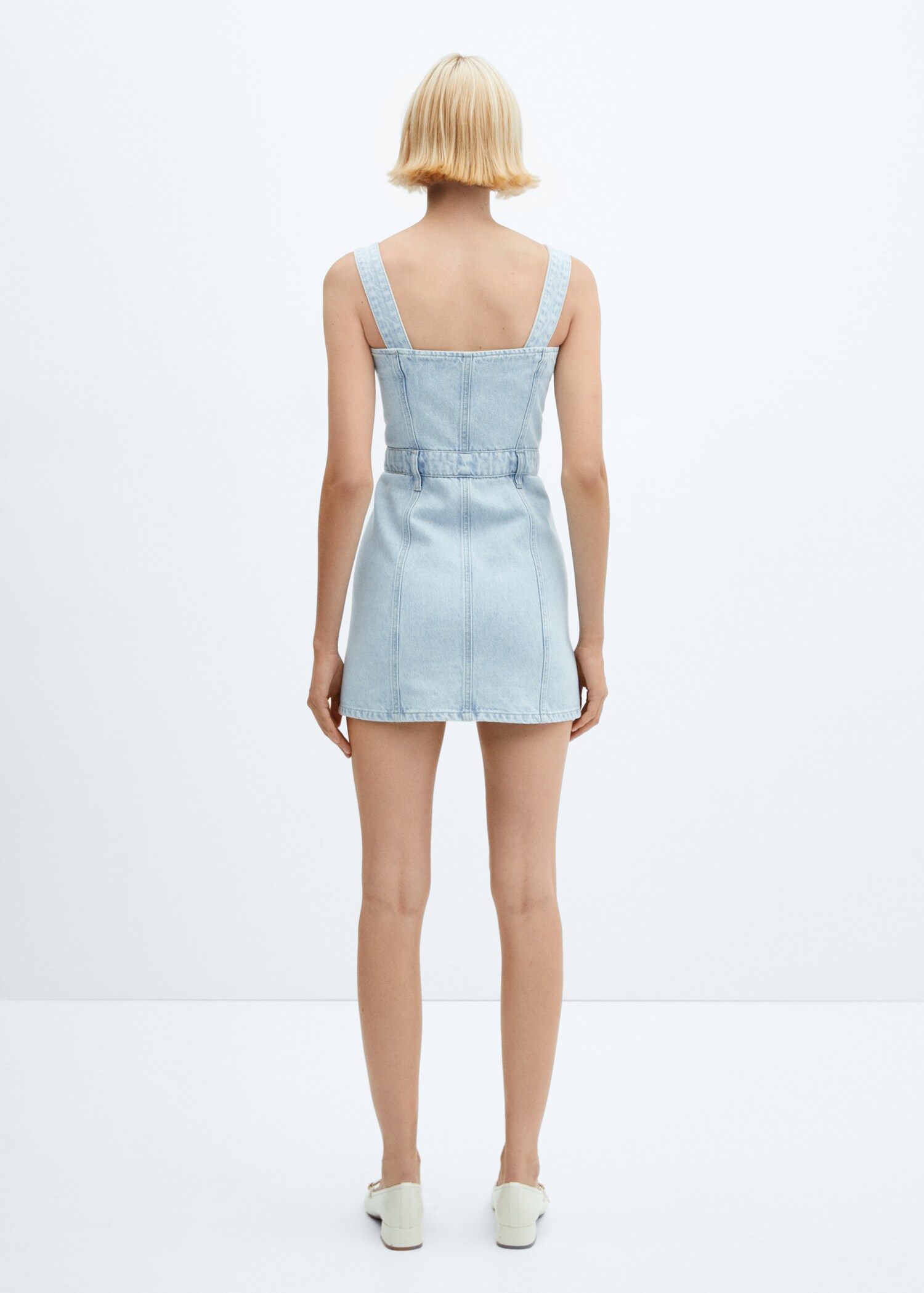 Button denim dress - Reverse of the article