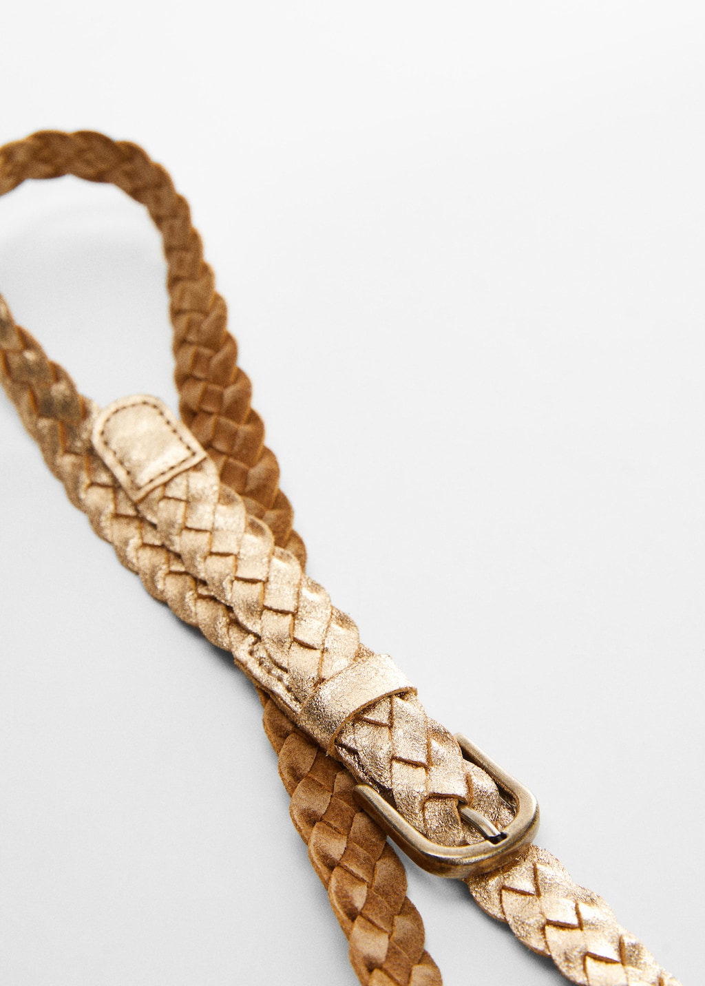 Metallic braided belt Girls MANGO OUTLET United Kingdom