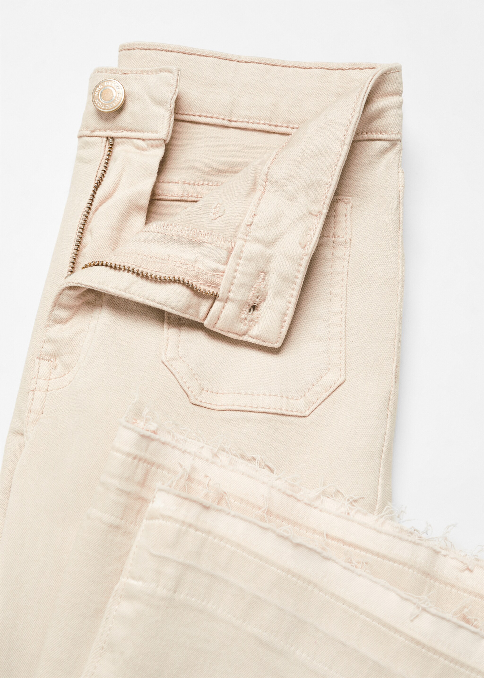 Jean flare poches - Détail de l'article 8, Beige. Ref: 57003257-00.