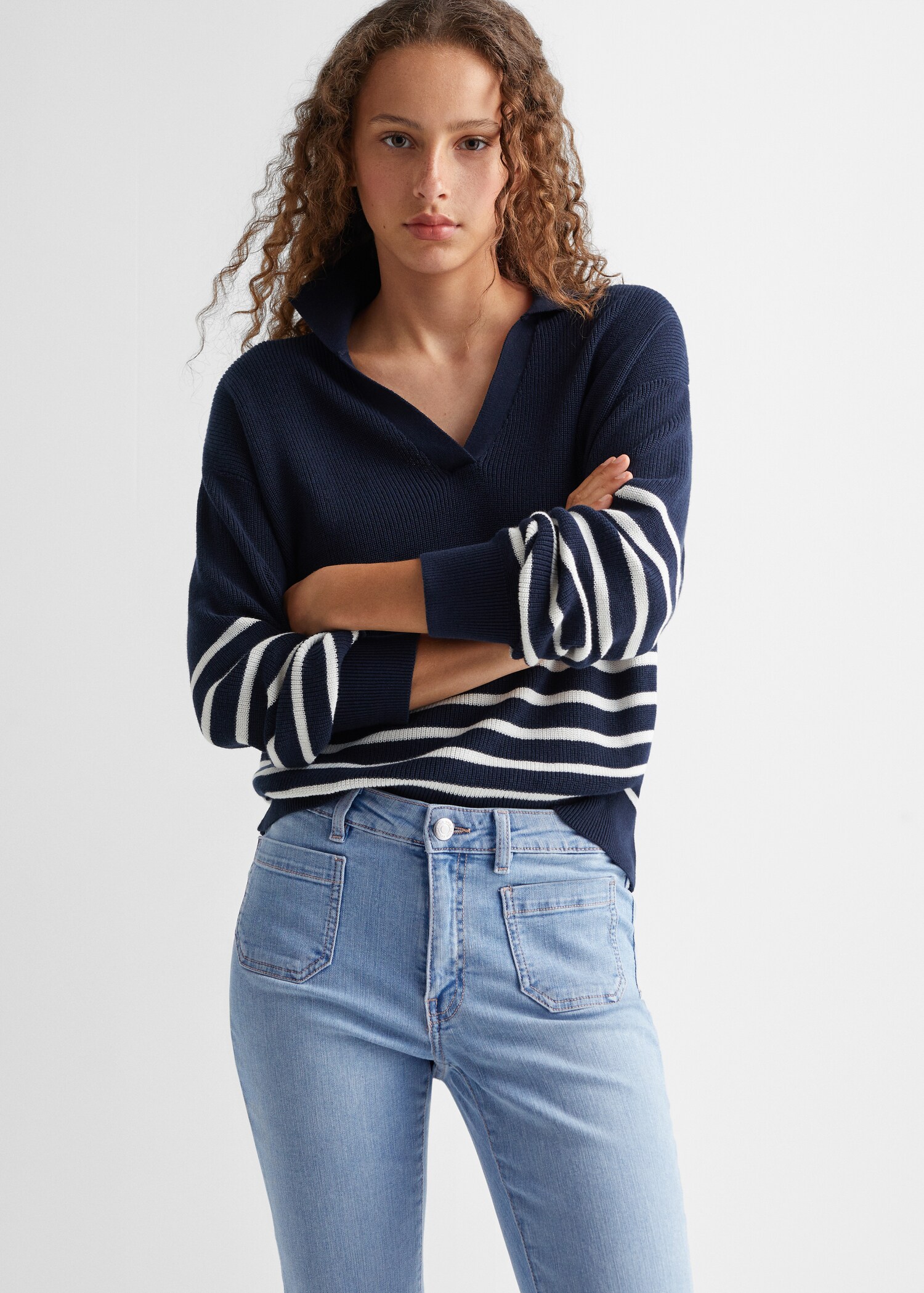 Jean flare poches - Plan moyen