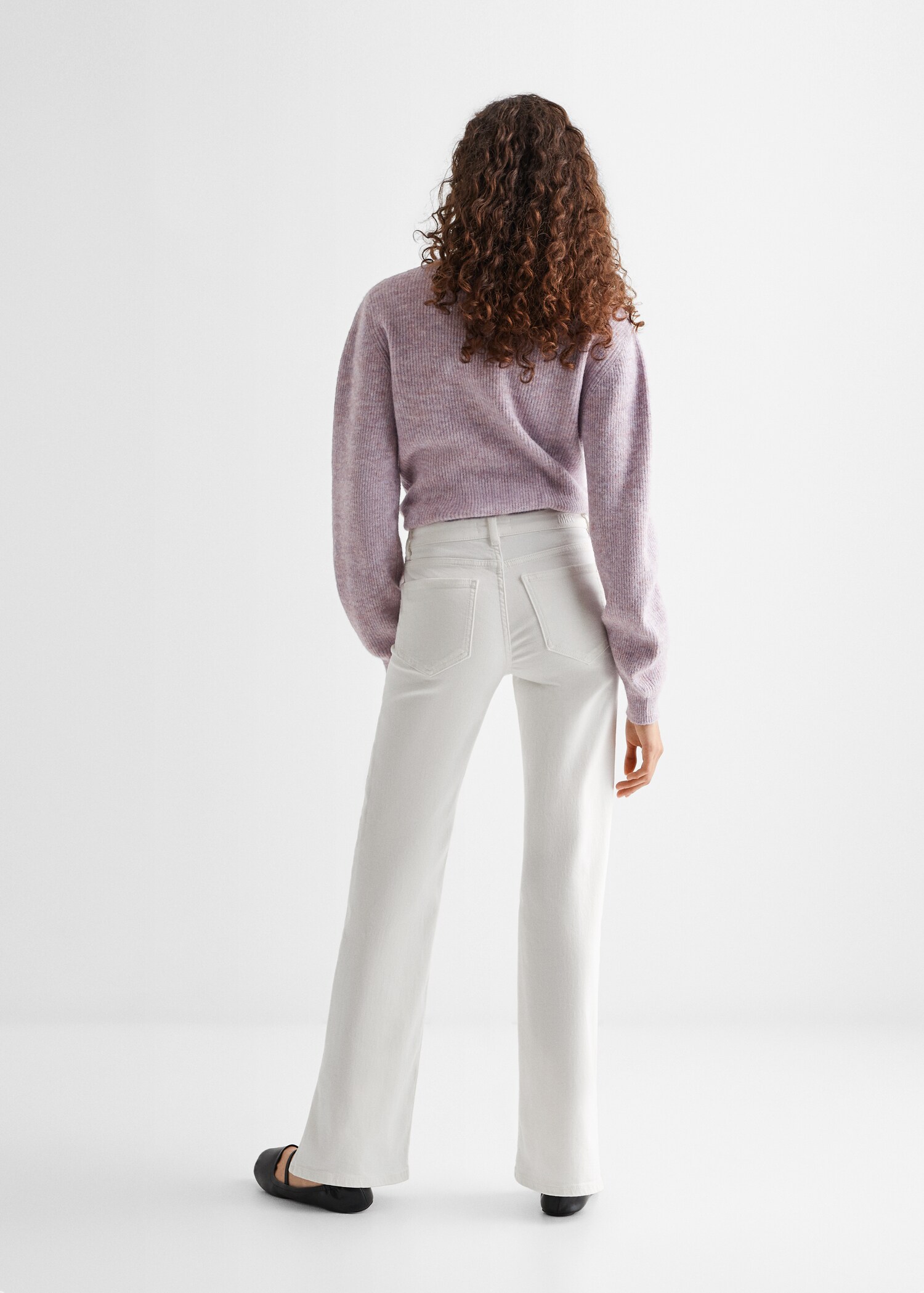 Flared jeans met split - Achterkant van het artikel