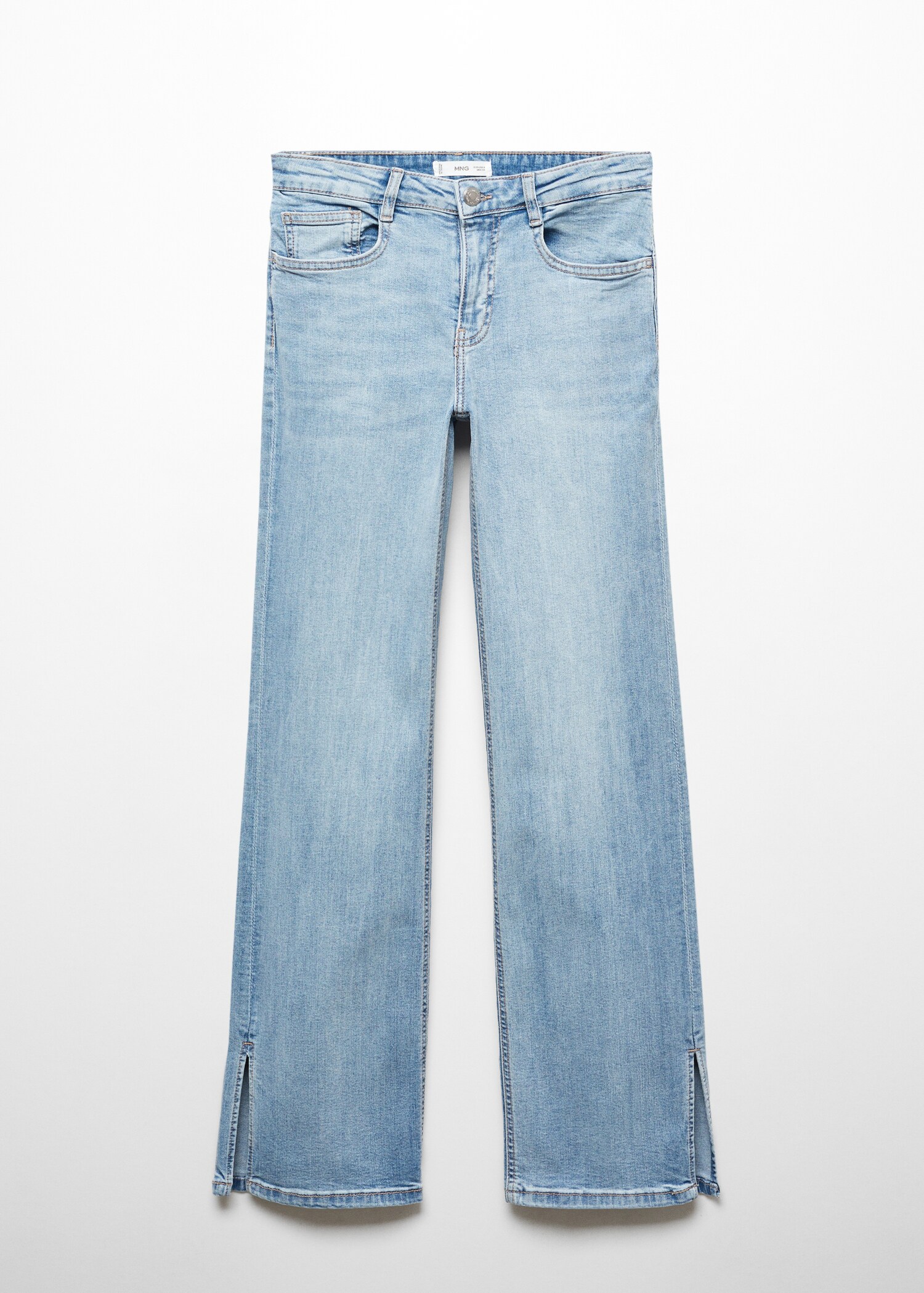 Flared jeans met split - Artikel zonder model