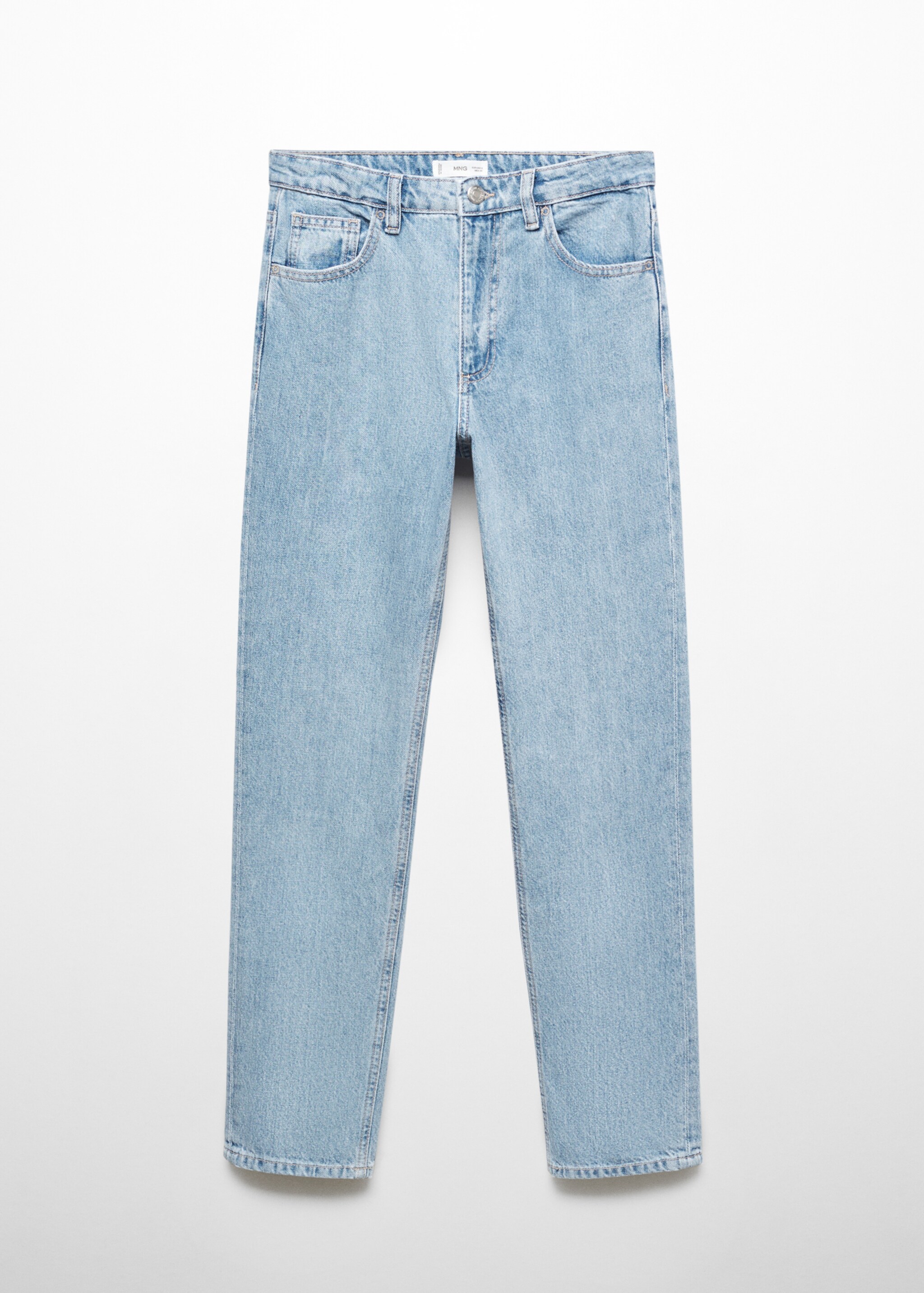 100% cotton mom-fit jeans - Article without model, Light Blue. Ref: 57003260-00.