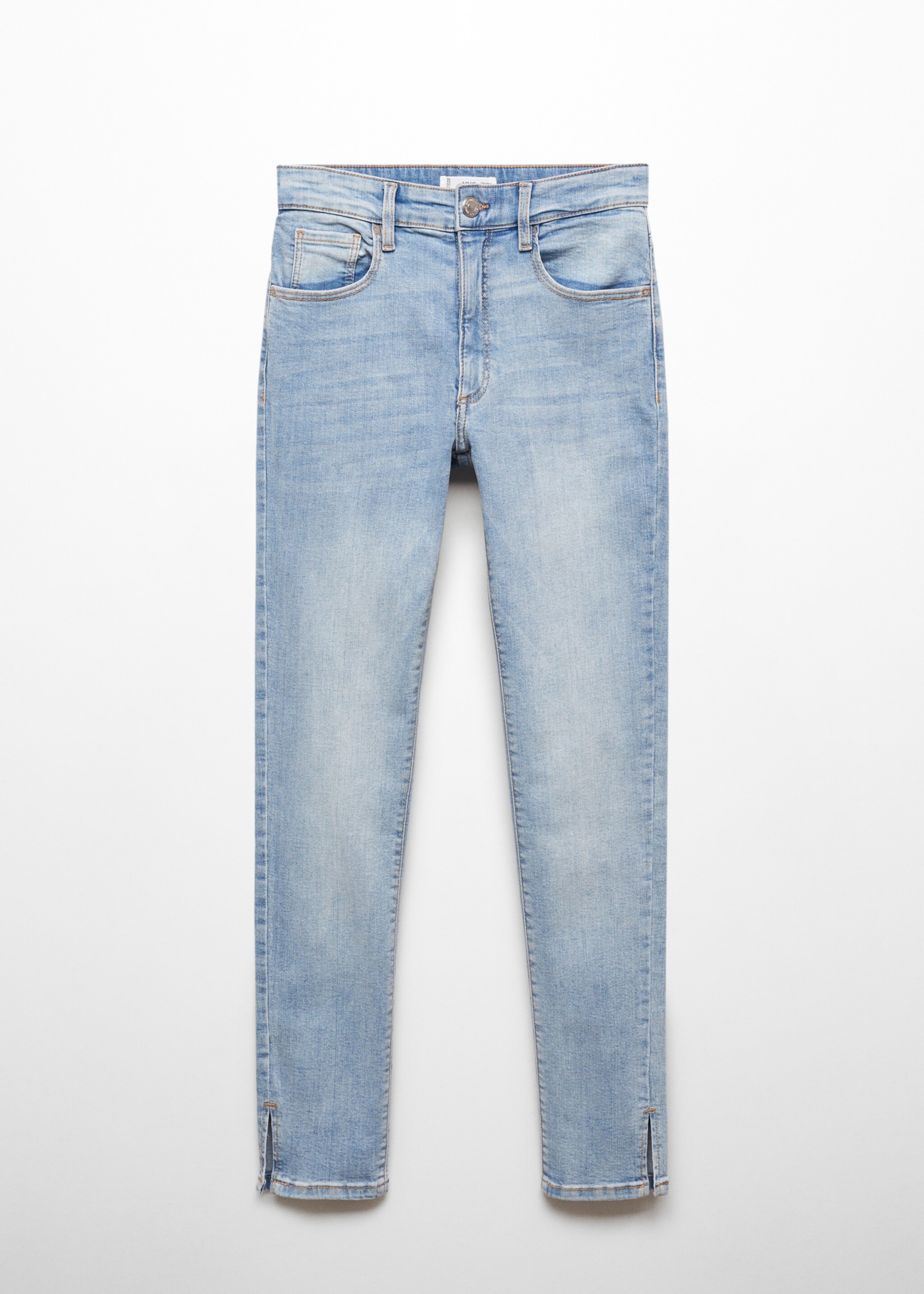Skinny jeans with slit - Article without model, Light Blue. Ref: 57003264-00.