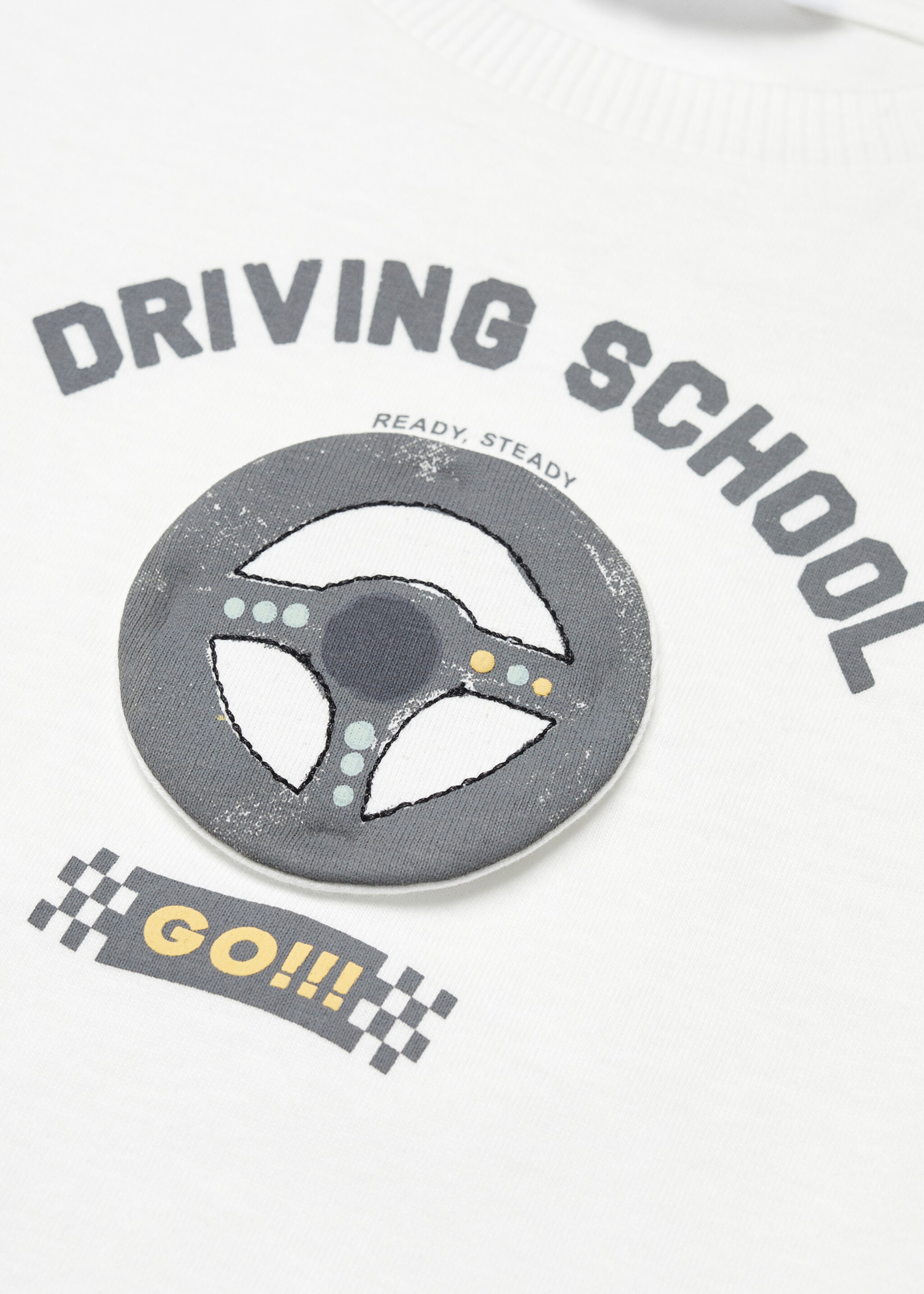 Μπλουζάκι εμπριμέ βαμβακερό - Λεπτομέρεια του προϊόντος 8, Υπόλευκο. Ref: 57003272-00.