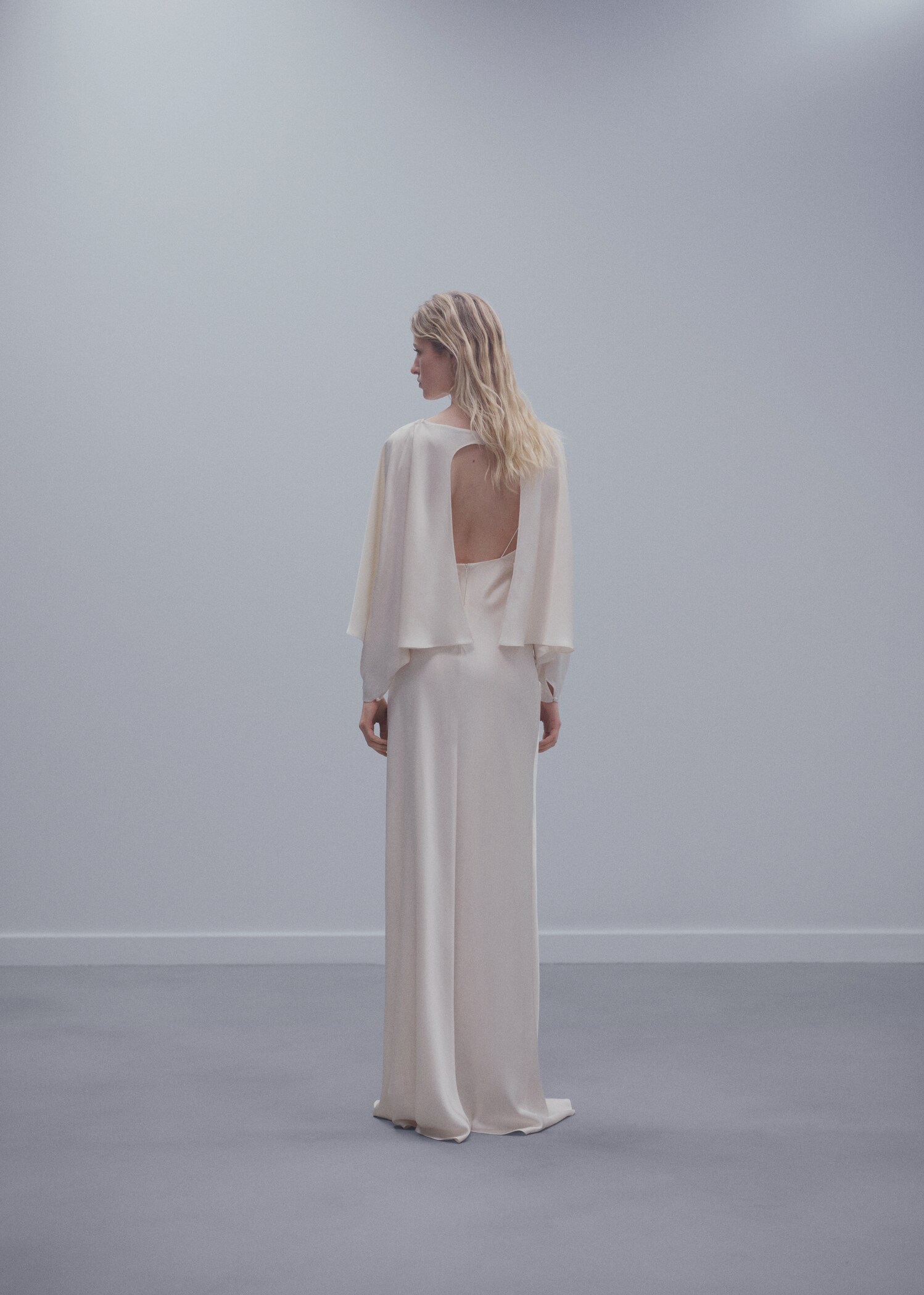 Lingerie dress with cloak detail - Reverse of the article