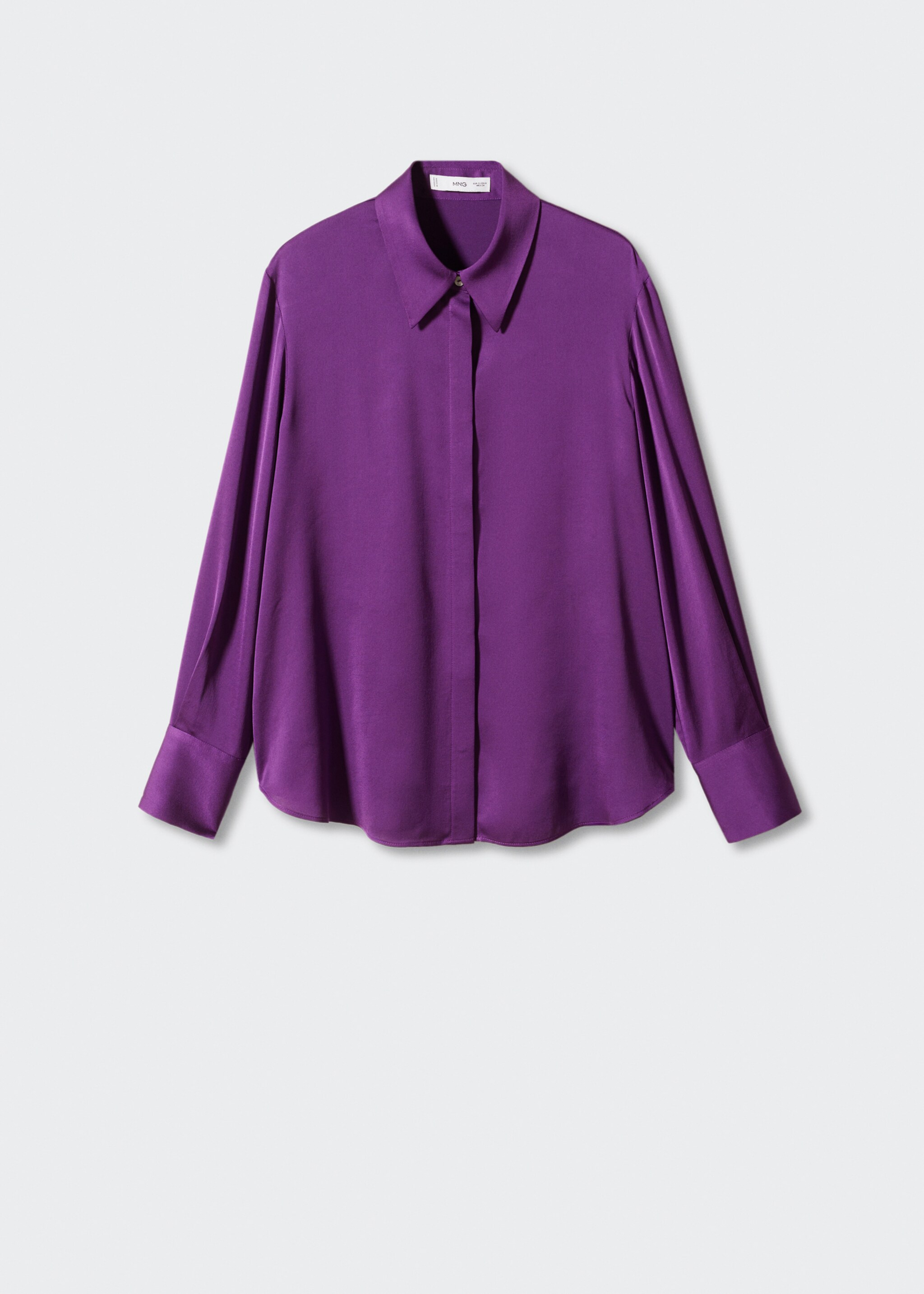 Fließende Satinbluse - Artikel ohne Model, Lila. Ref: 57003777-00.