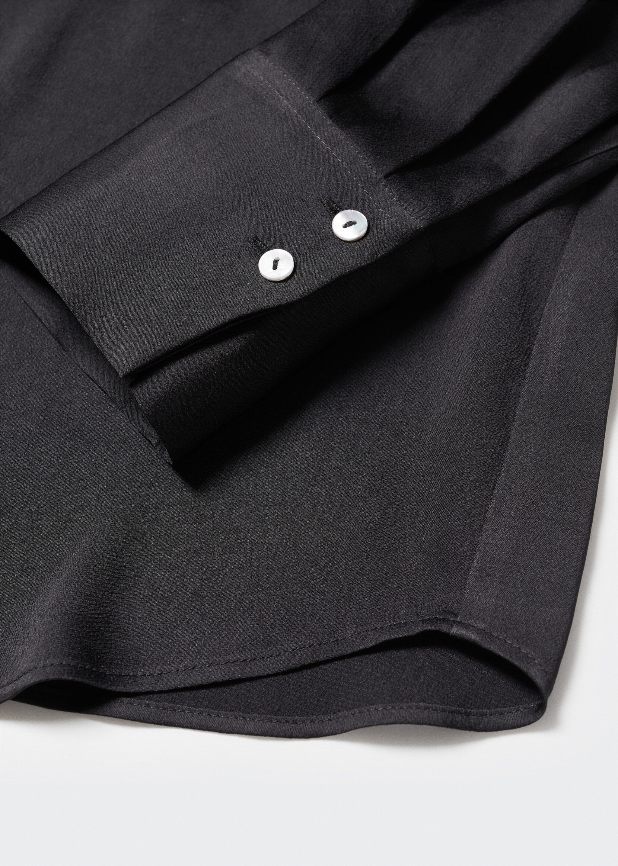 Satin finish flowy shirt - Details of the article 8