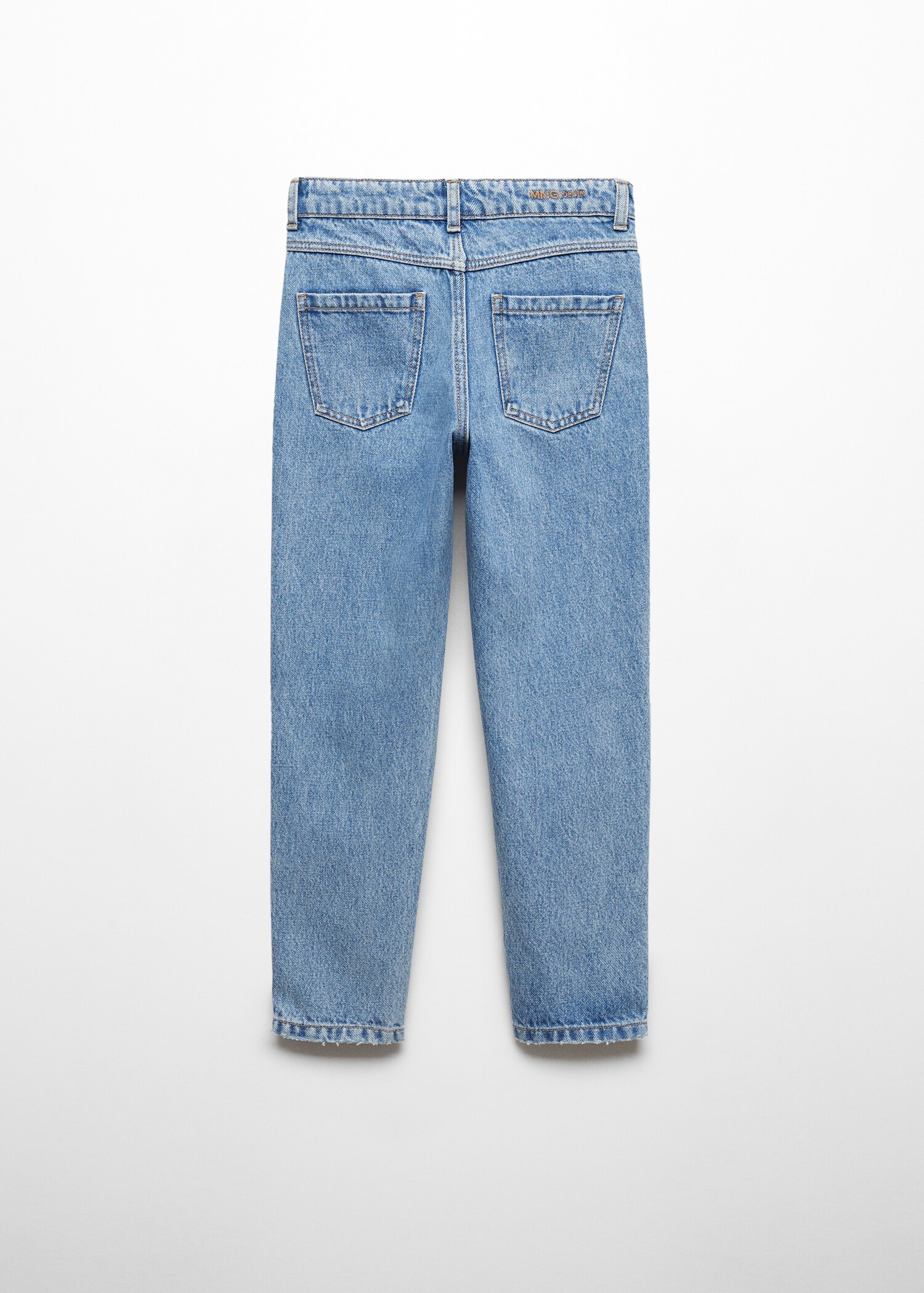 Cotton mom-fit jeans - Reverse of the article