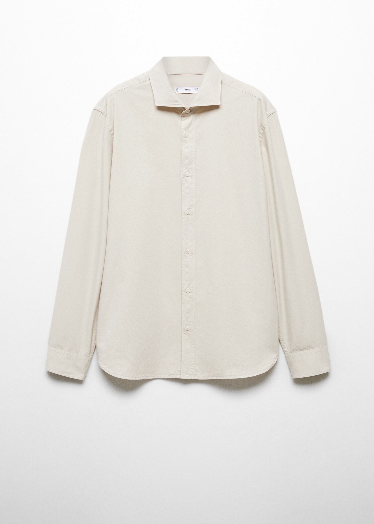 Slim fit-skjorta 100 % bomull - Artikel utan modell