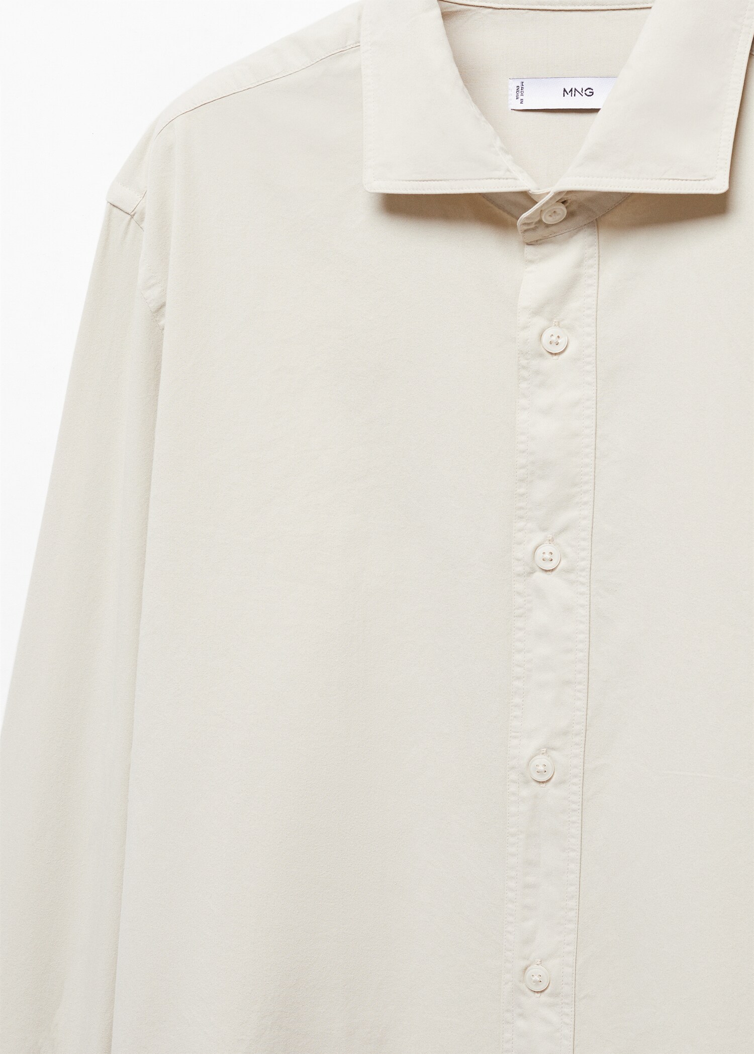 Slim fit-skjorta 100 % bomull - Detaljer om artikeln 8