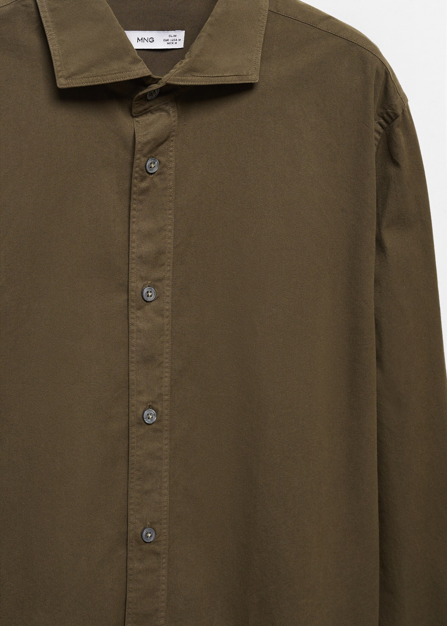 Slim fit-skjorta 100 % bomull - Detaljer om artikeln 8