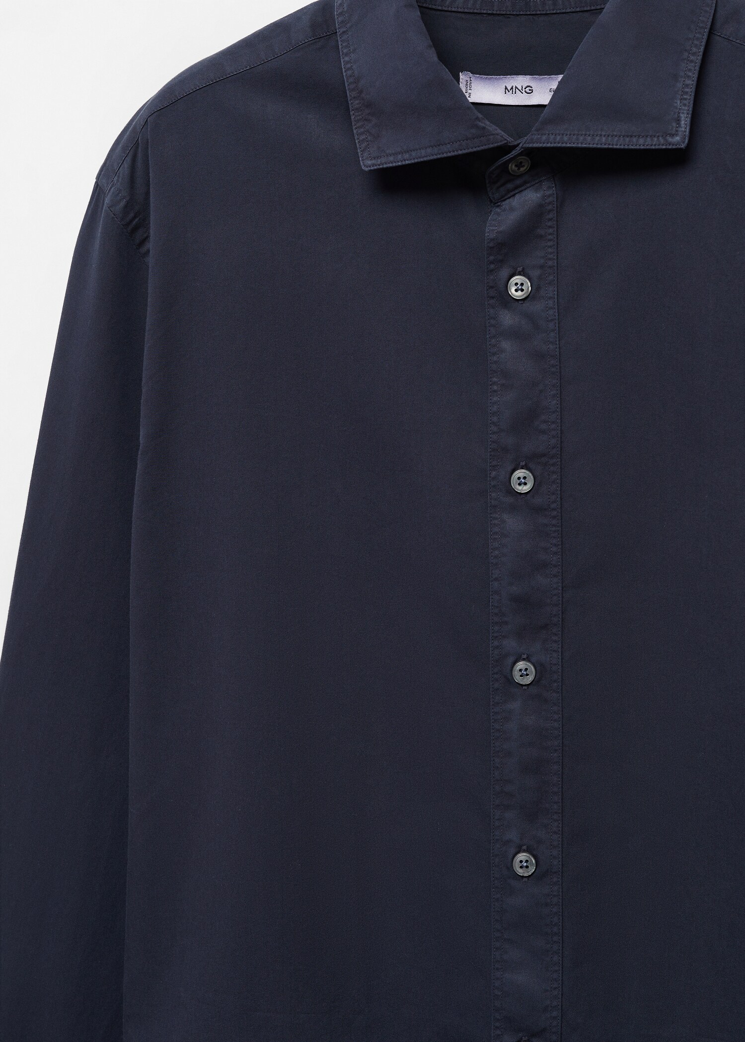 Slim fit-skjorta 100 % bomull - Detaljer om artikeln 8