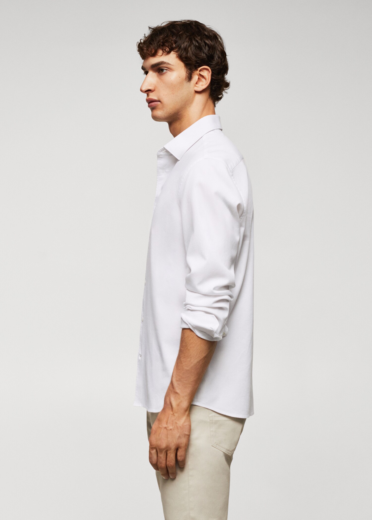 Camisa slim fit algodón estructura - Detalle del artículo 2