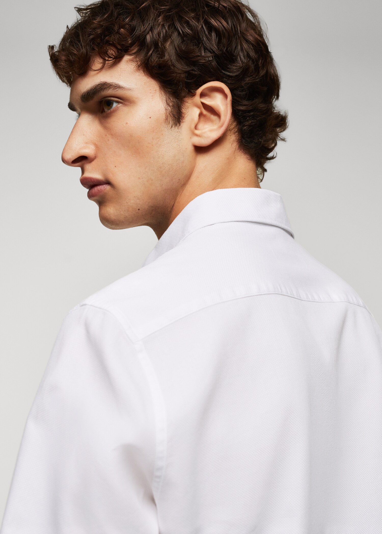 Camisa slim fit algodón estructura - Detalle del artículo 4