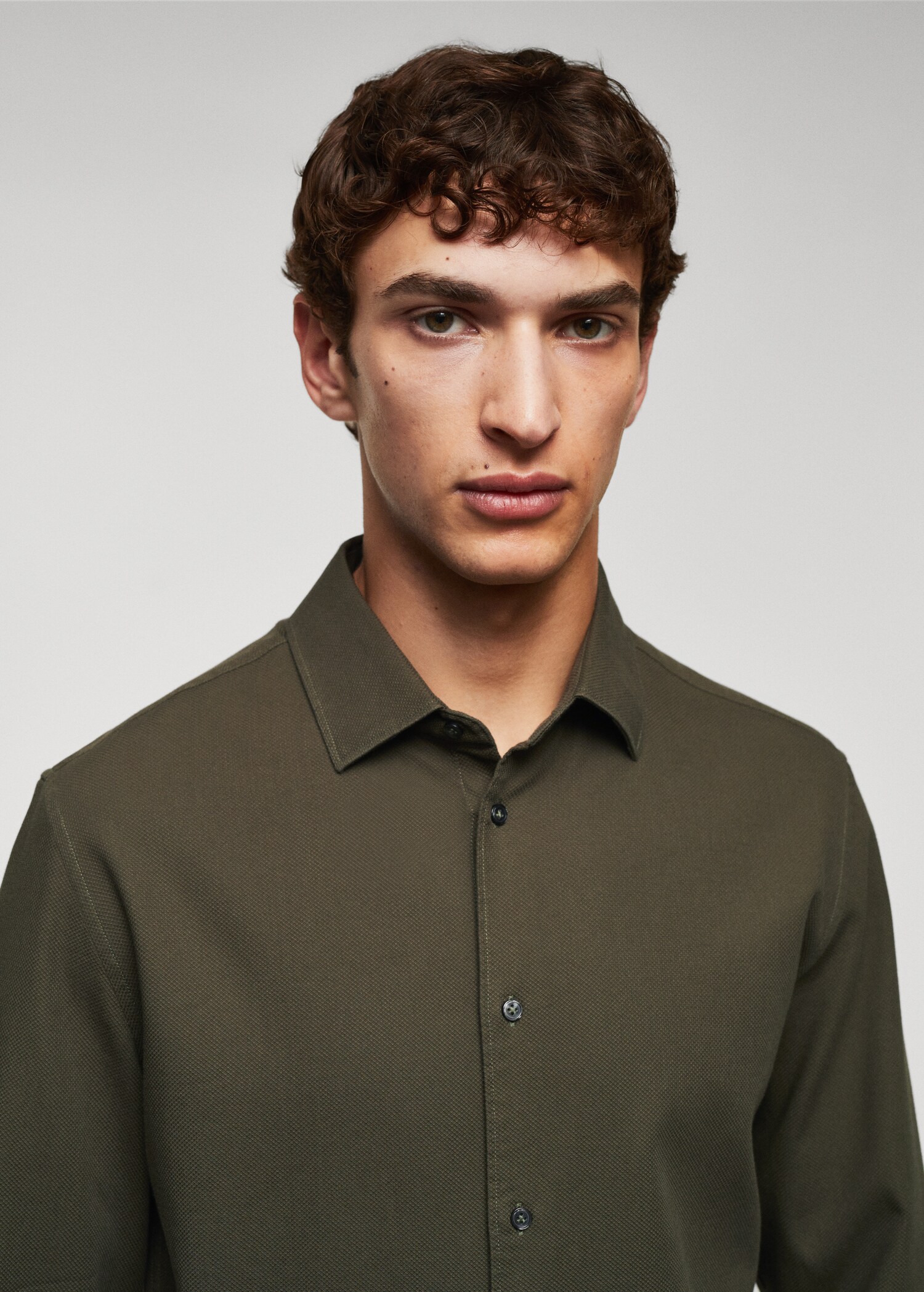Chemise slim fit structurée coton - Détail de l'article 1